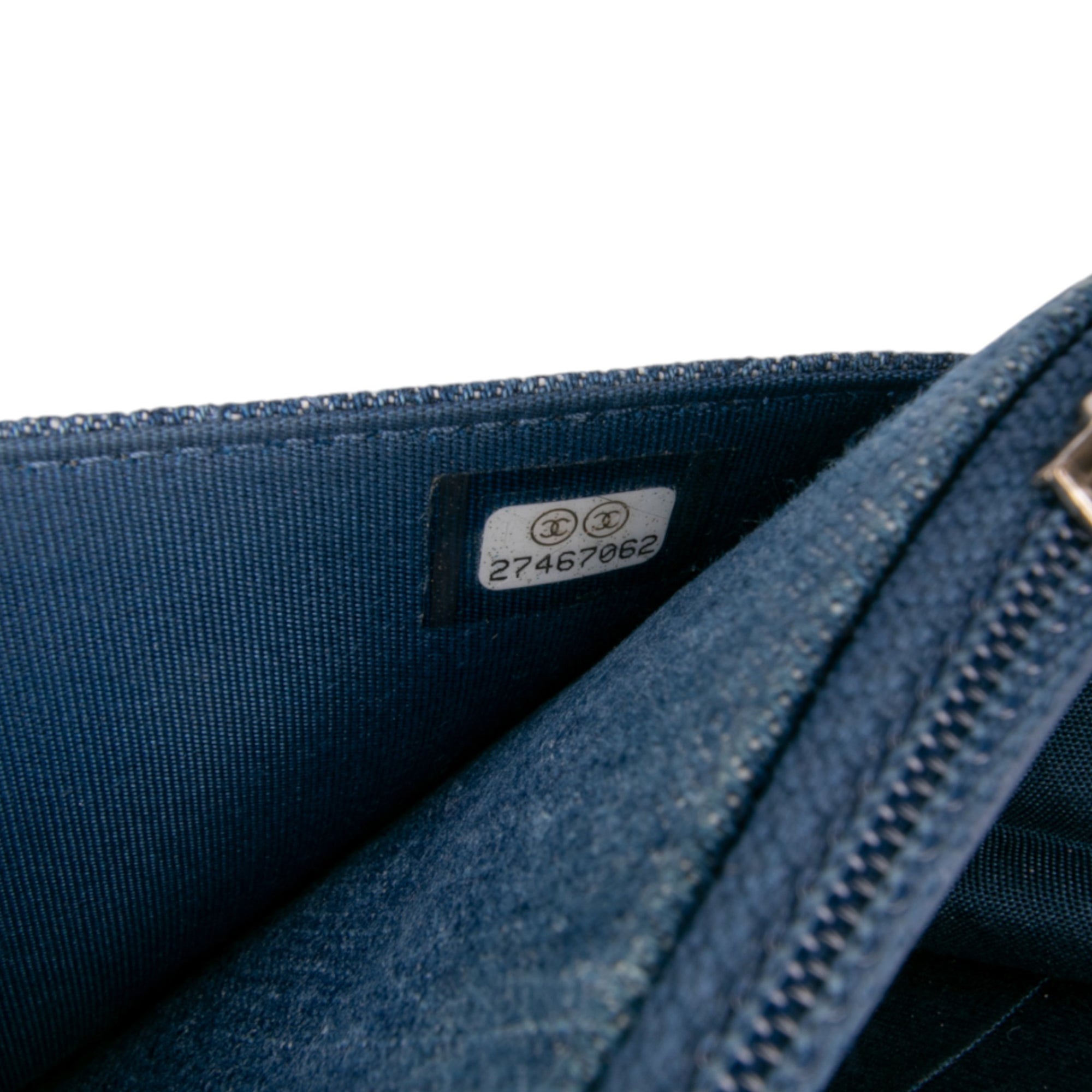 Chanel Quilted Denim Camellia Charms Wallet On Chain - image 6