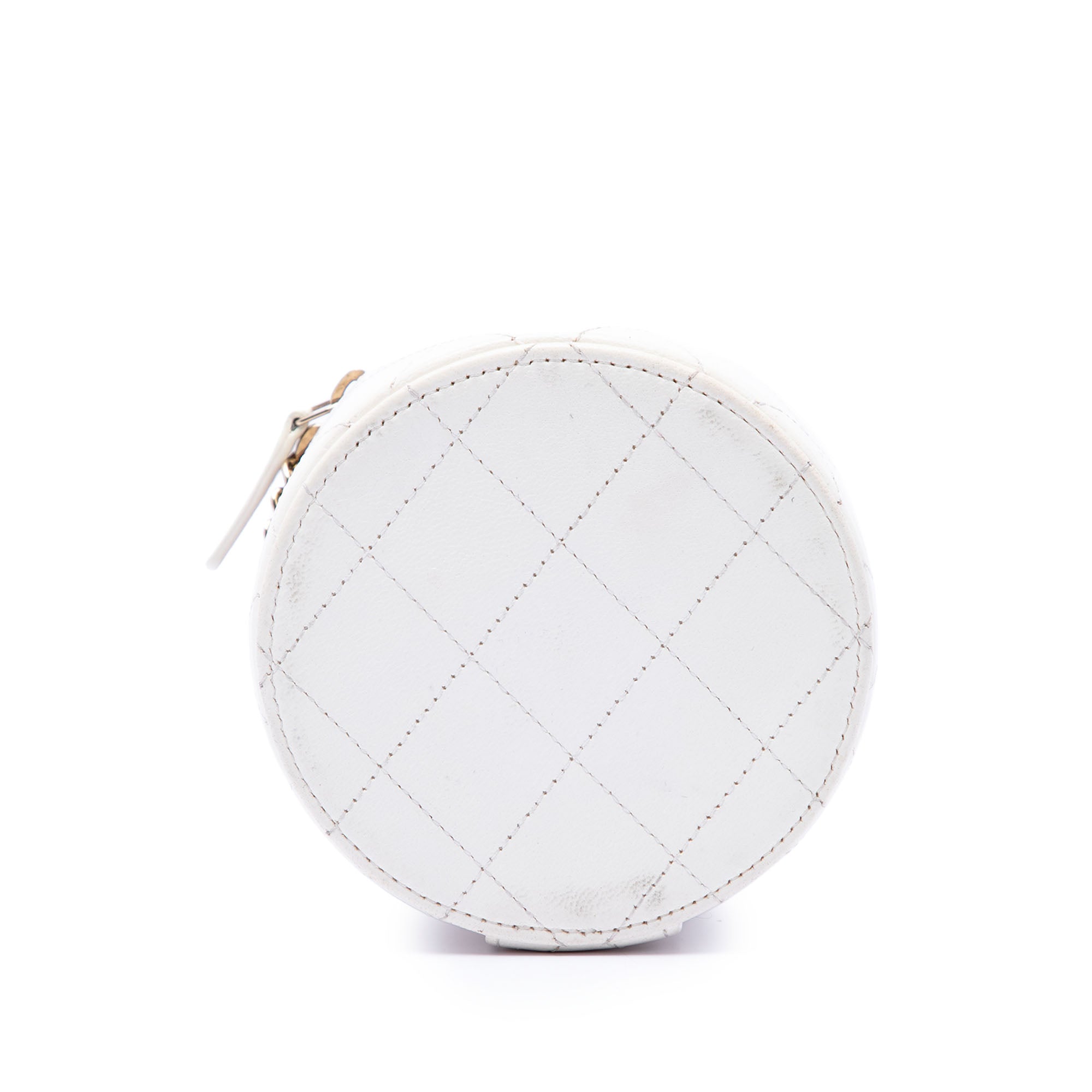 Chanel Quilted Lambskin Chain and Charm Vanity Case - image 3