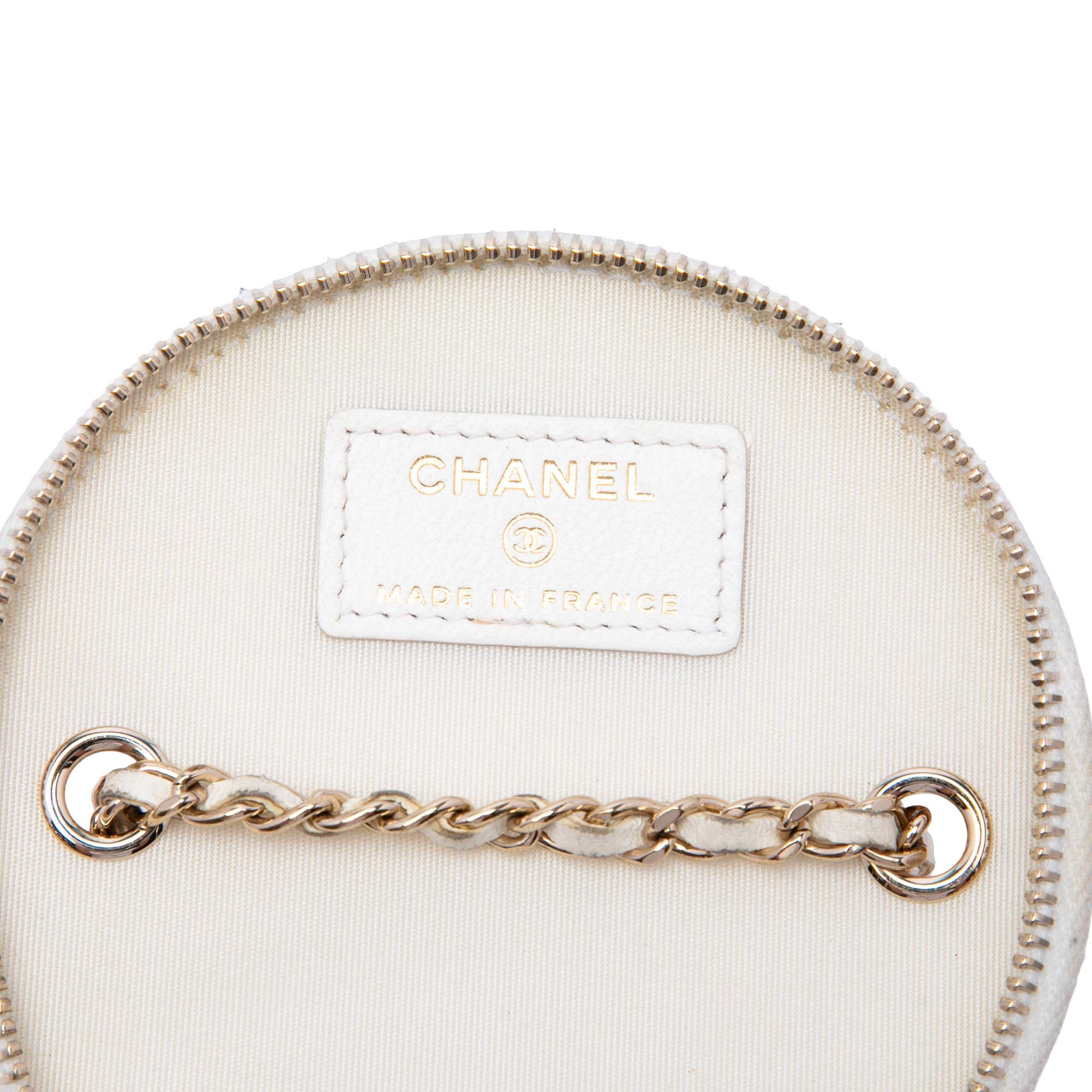 Chanel Quilted Lambskin Chain and Charm Vanity Case - image 5