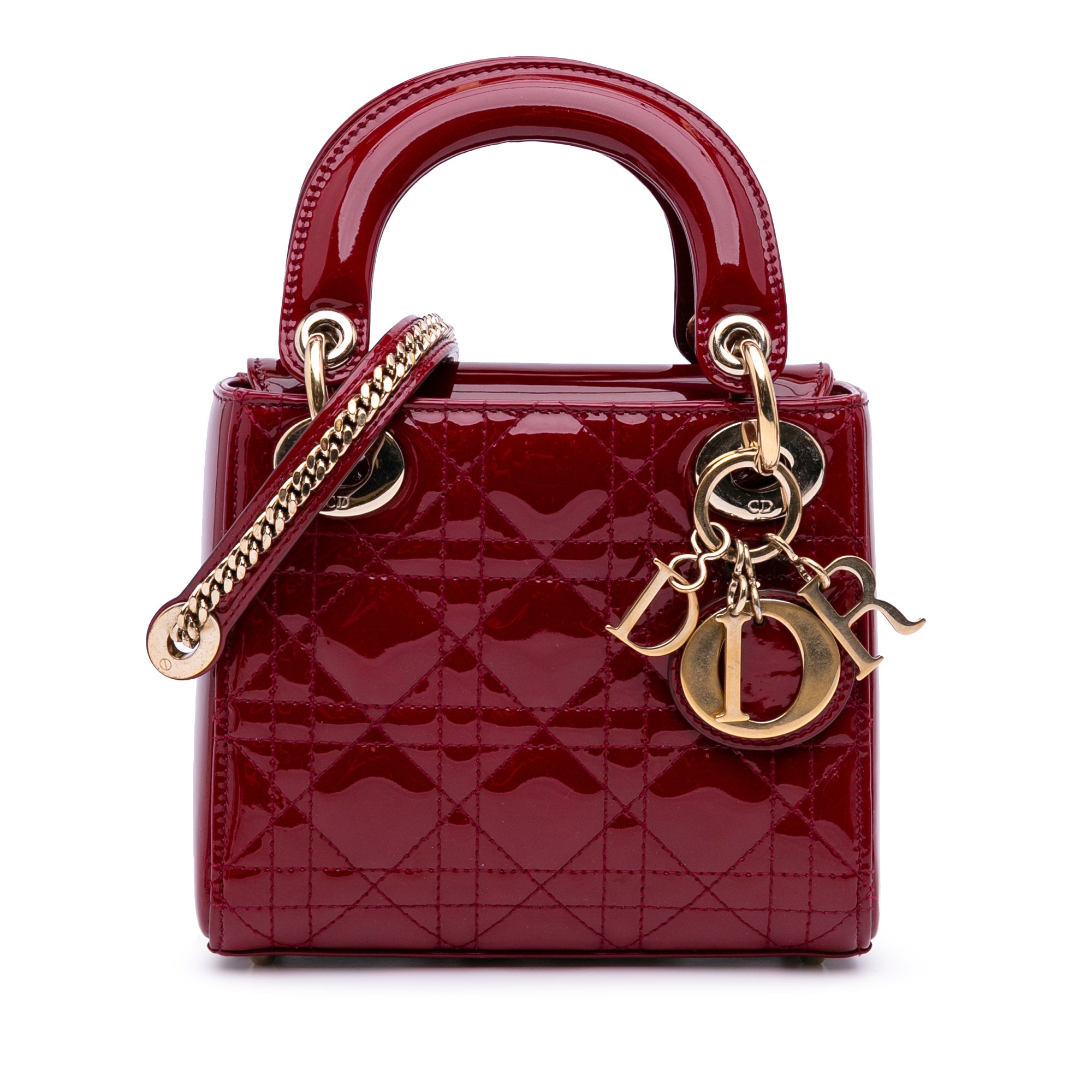 Dior Mini Patent Cannage Lady Dior - image 1