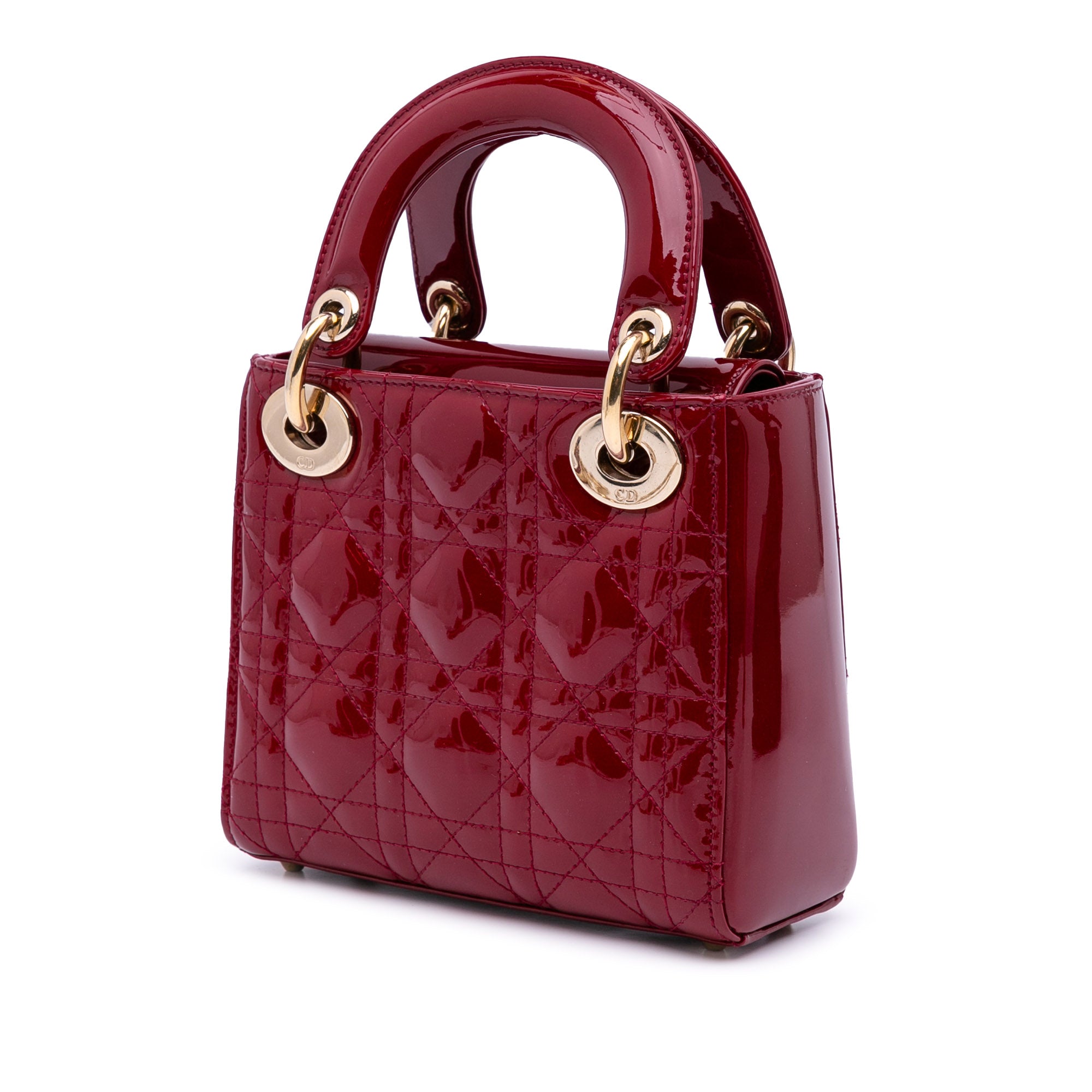 Dior Mini Patent Cannage Lady Dior - image 2