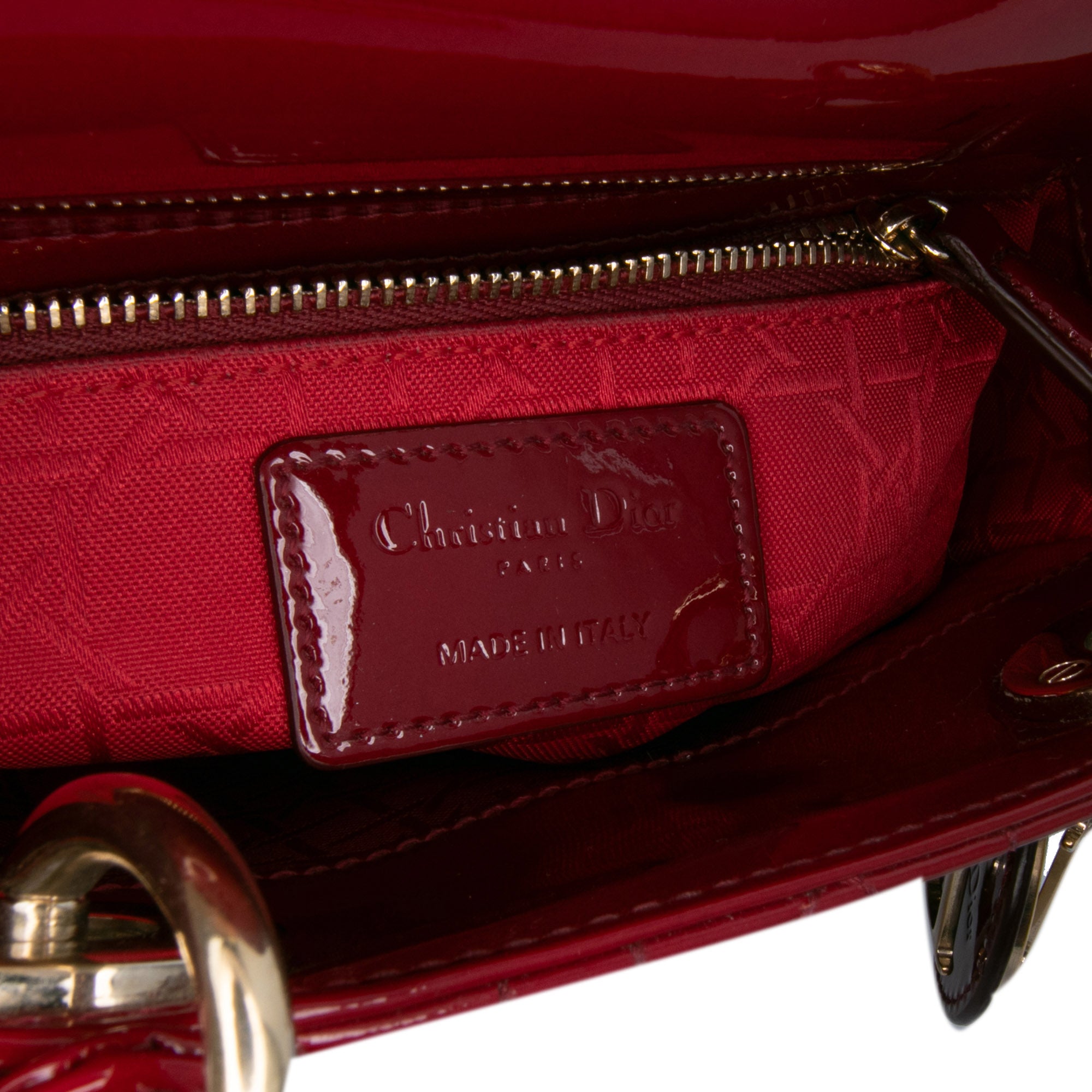 Dior Mini Patent Cannage Lady Dior - image 6