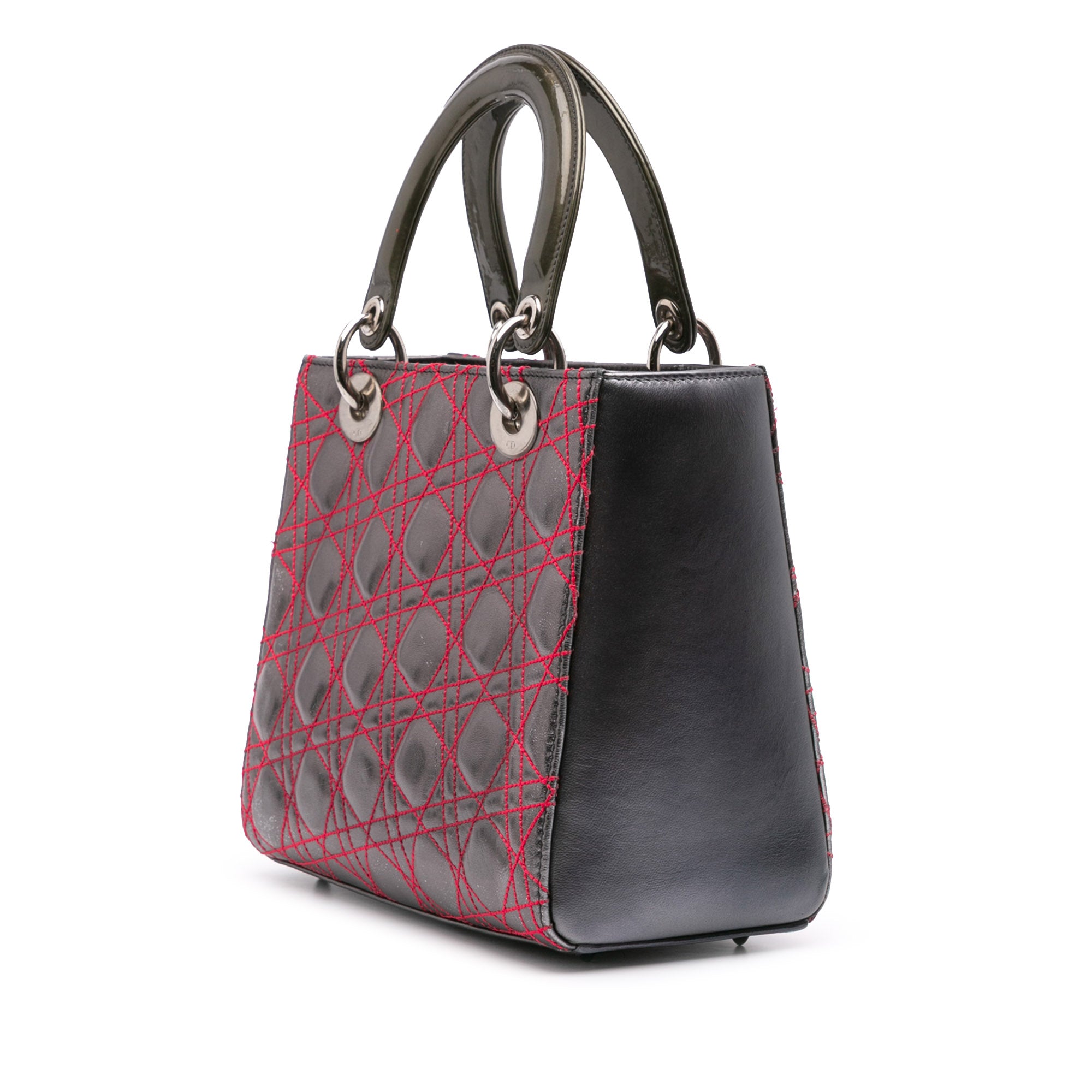 Dior Anselm Reyle Medium Metallic Lambskin Cannage Lady Dior - image 2