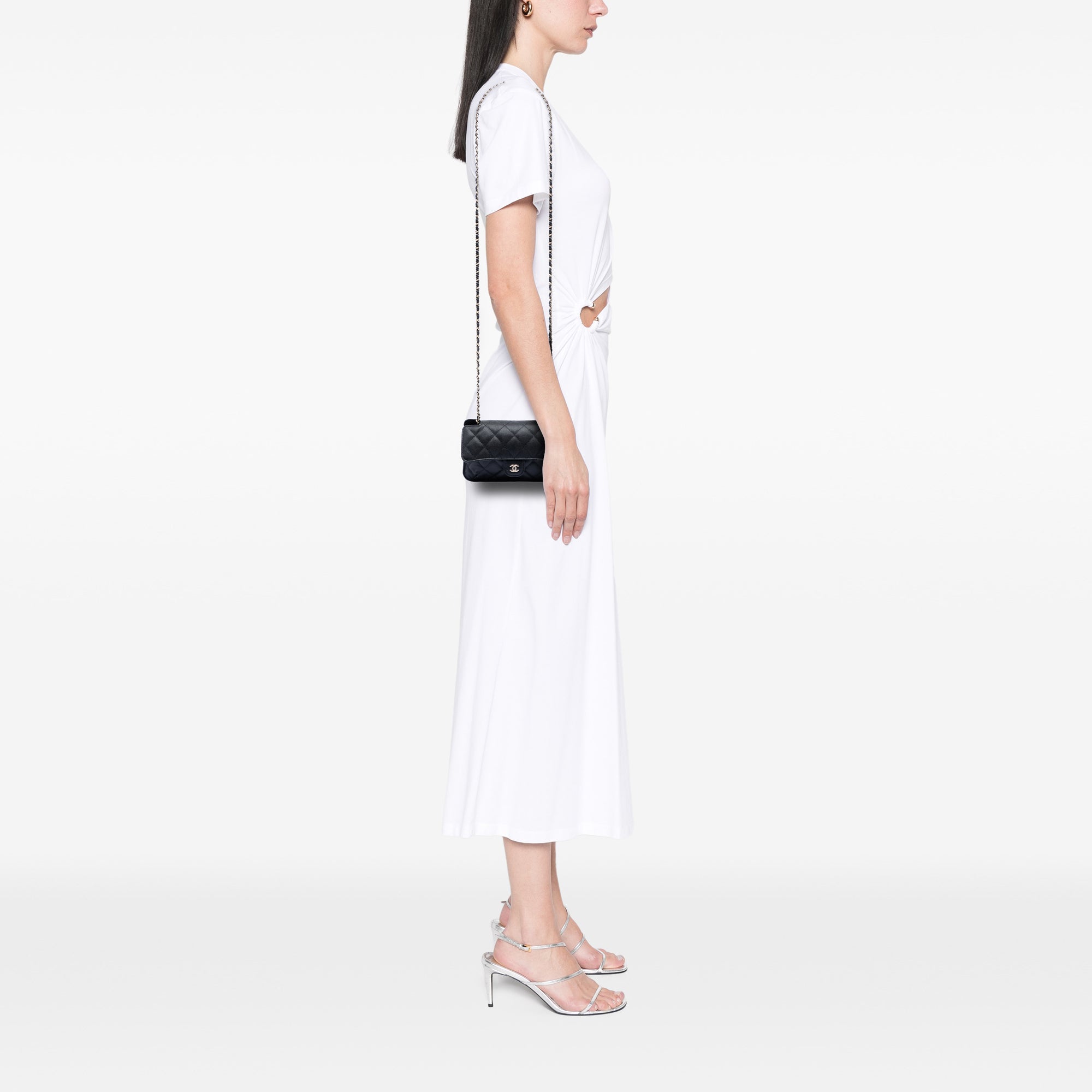 Chanel Nylon Graffiti Foldable Shopping Tote in Caviar Flap - image 7