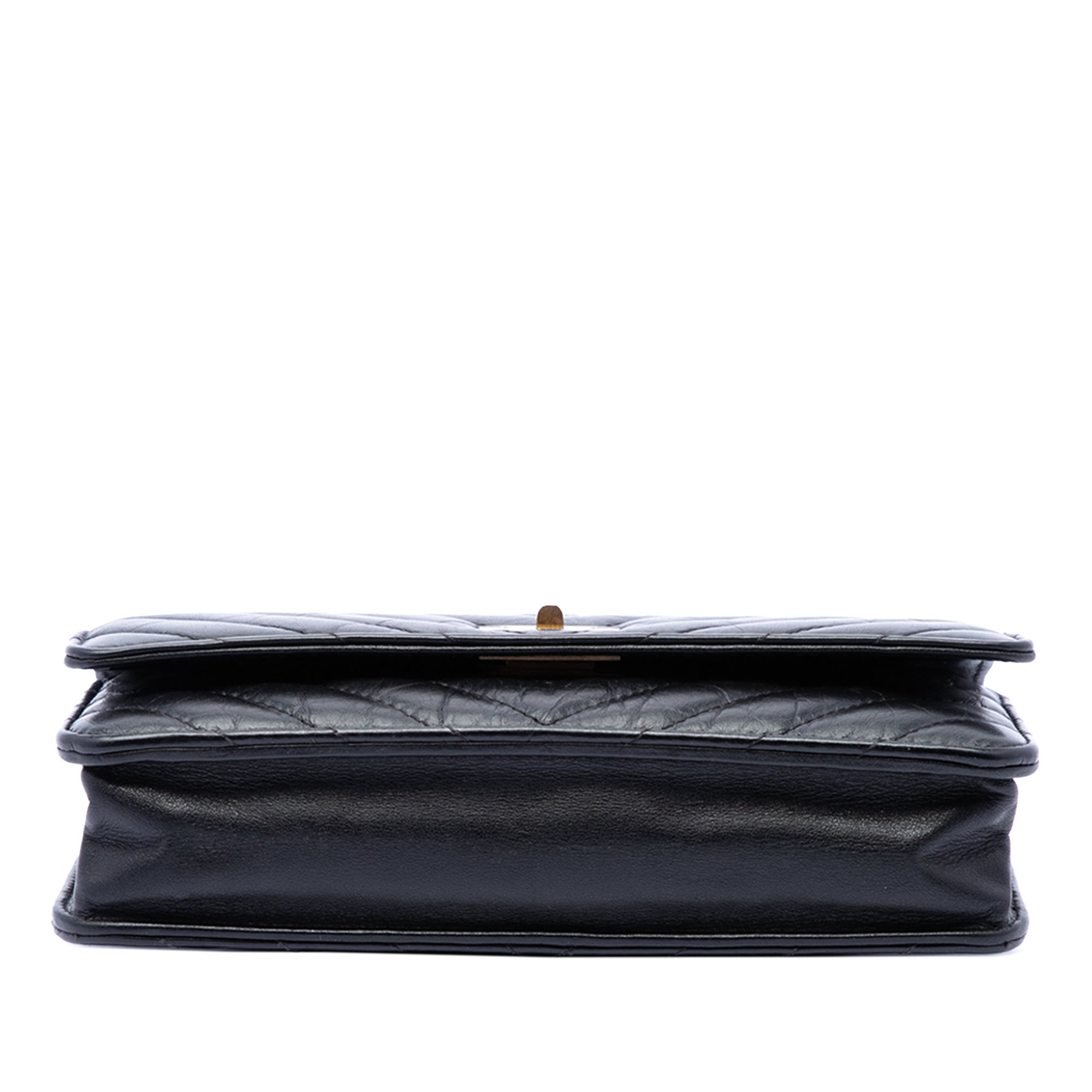 Chanel Reissue 2.55 Chevron Aged Calfskin Wallet on Chain - image 3