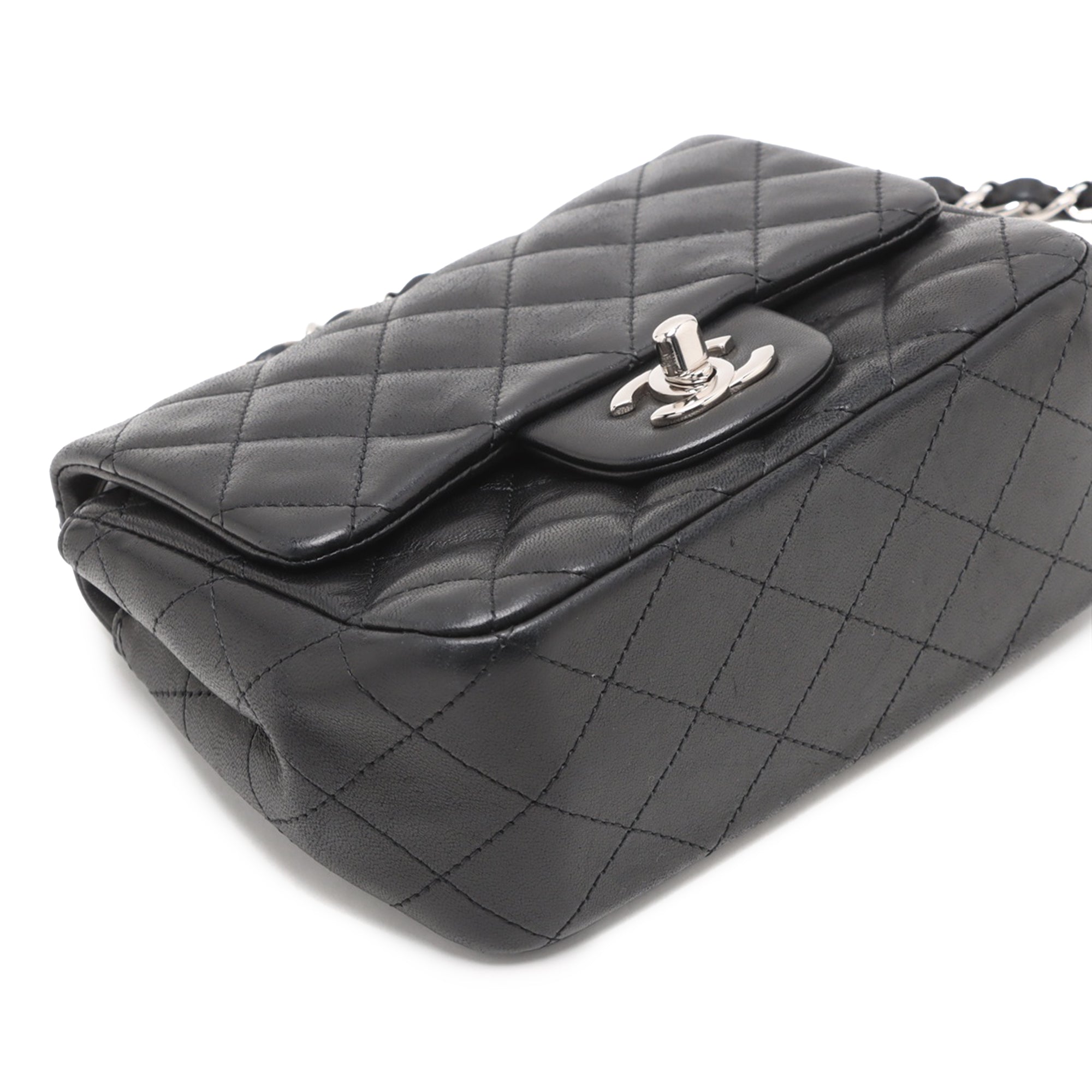 Chanel Mini Square Classic Lambskin Single Flap - image 7