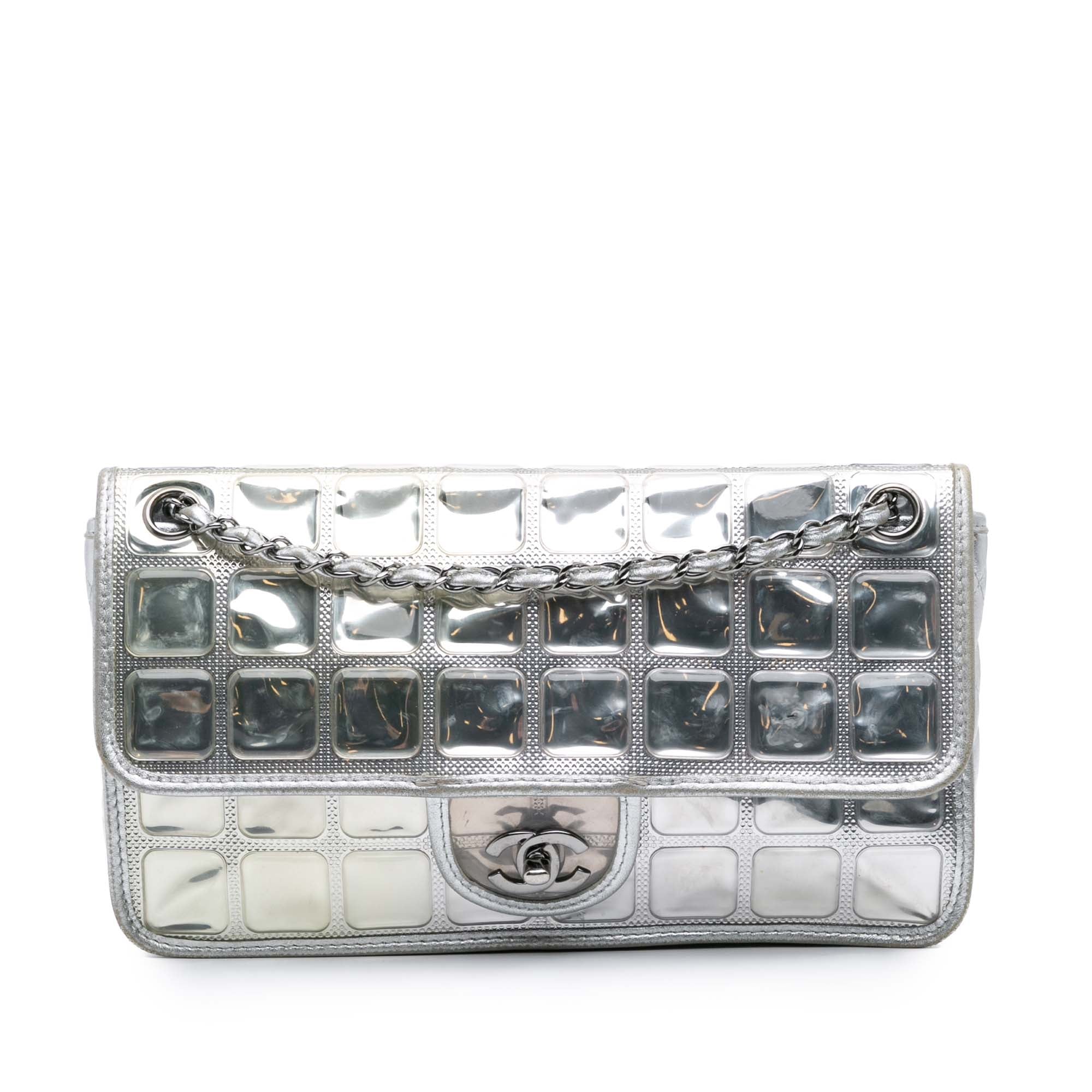 Chanel CC Vinyl Ice Cube Flap - image 1