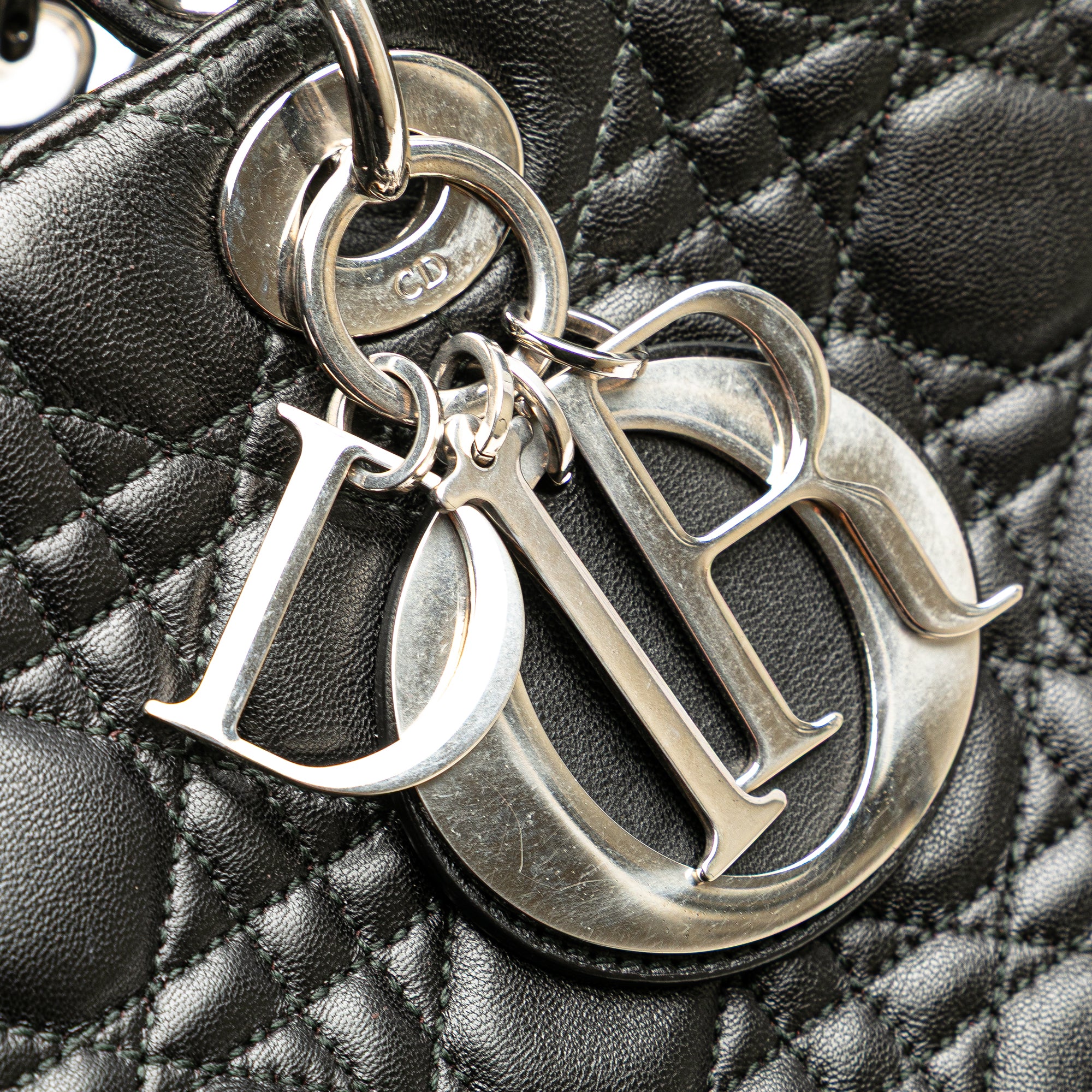 Dior Extra Large Lambskin Cannage Lady Dior - image 9