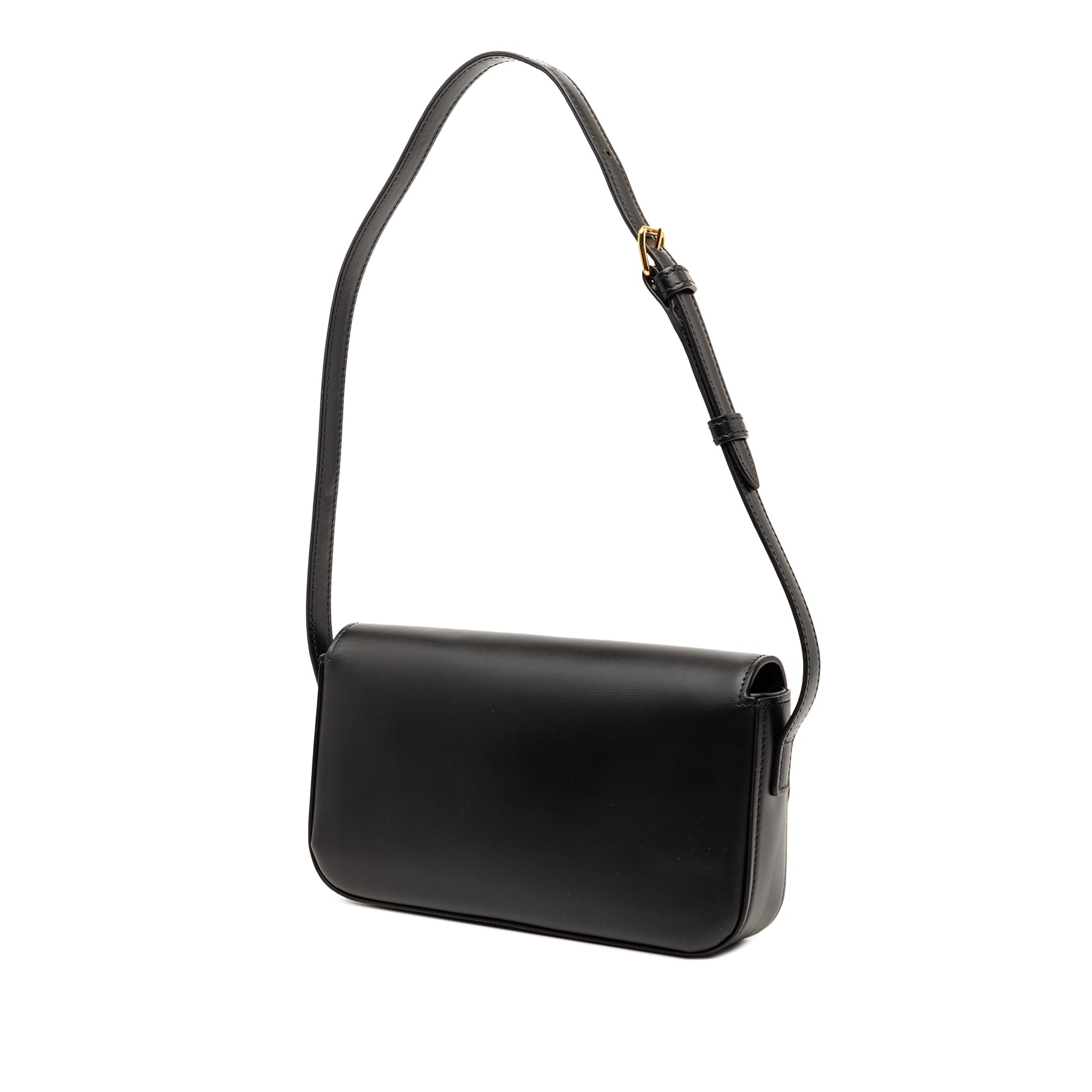 Celine Shiny Calfskin Triomphe Claude Shoulder Bag - image 2