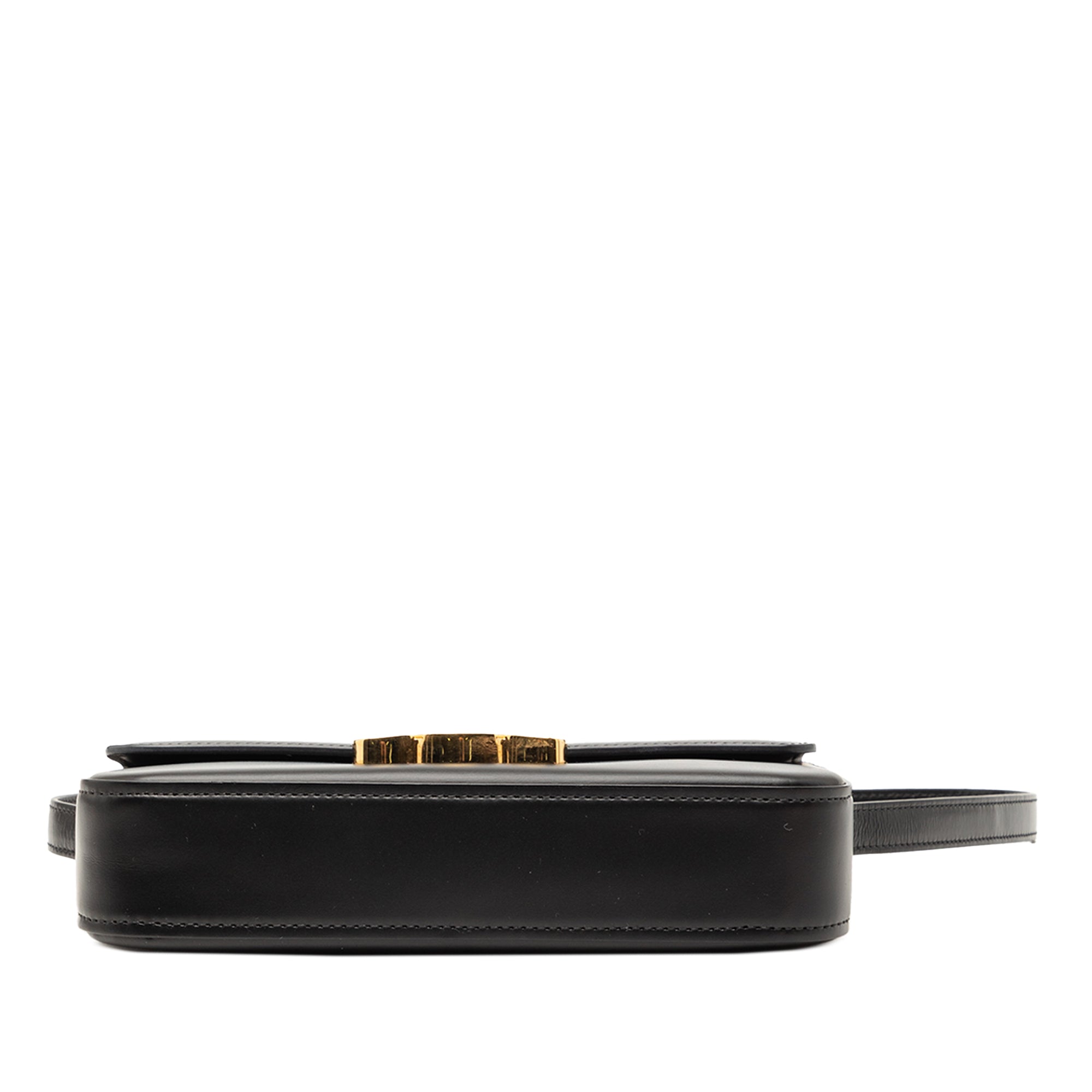 Celine Shiny Calfskin Triomphe Claude Shoulder Bag - image 3