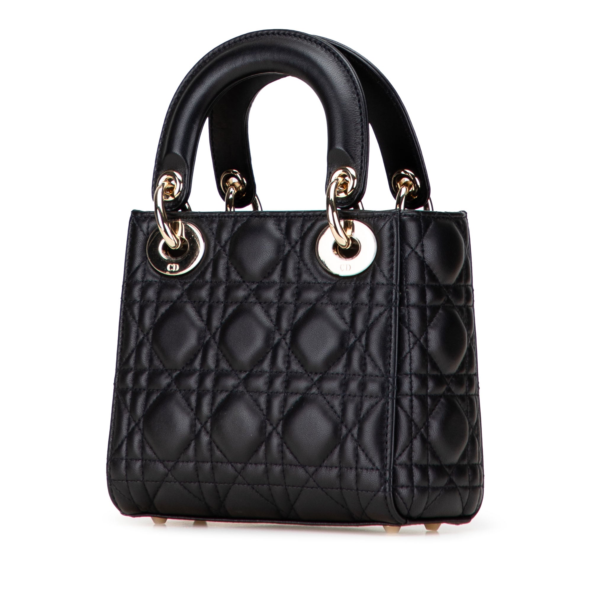 Dior Mini Lambskin Cannage Lady Dior - image 2
