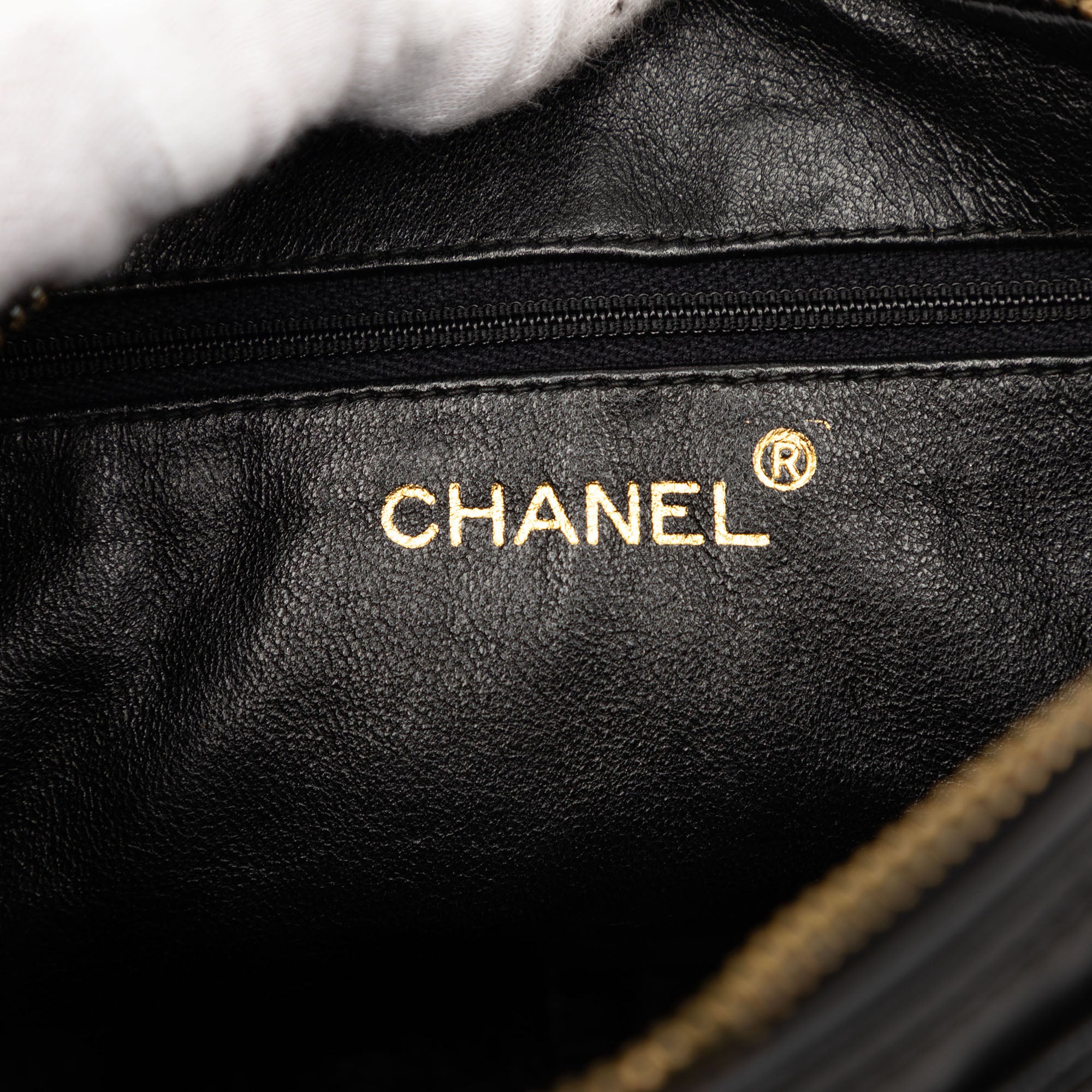 Chanel CC Diamond Quilted Lambskin Tassel Camera Bag - image 5