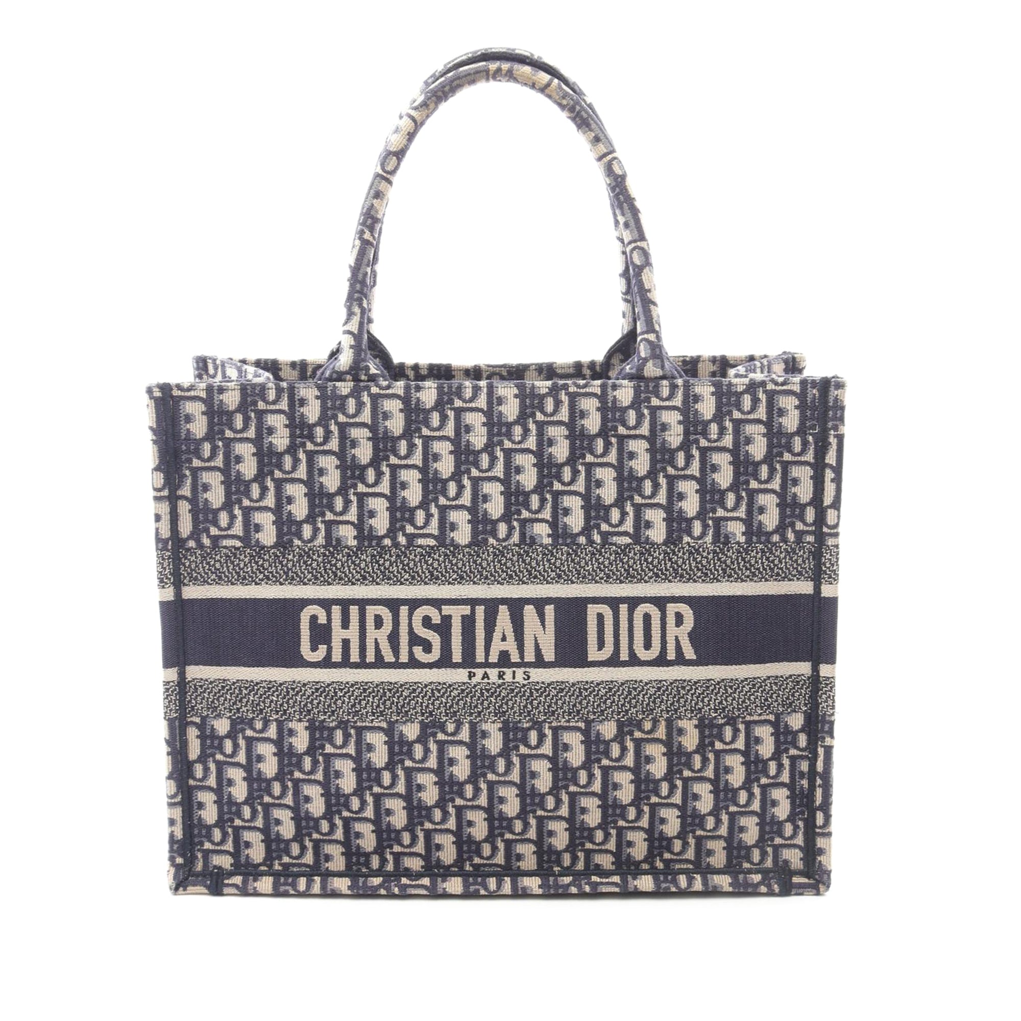 Dior Medium Oblique Embroidered Canvas Book Tote - image 1