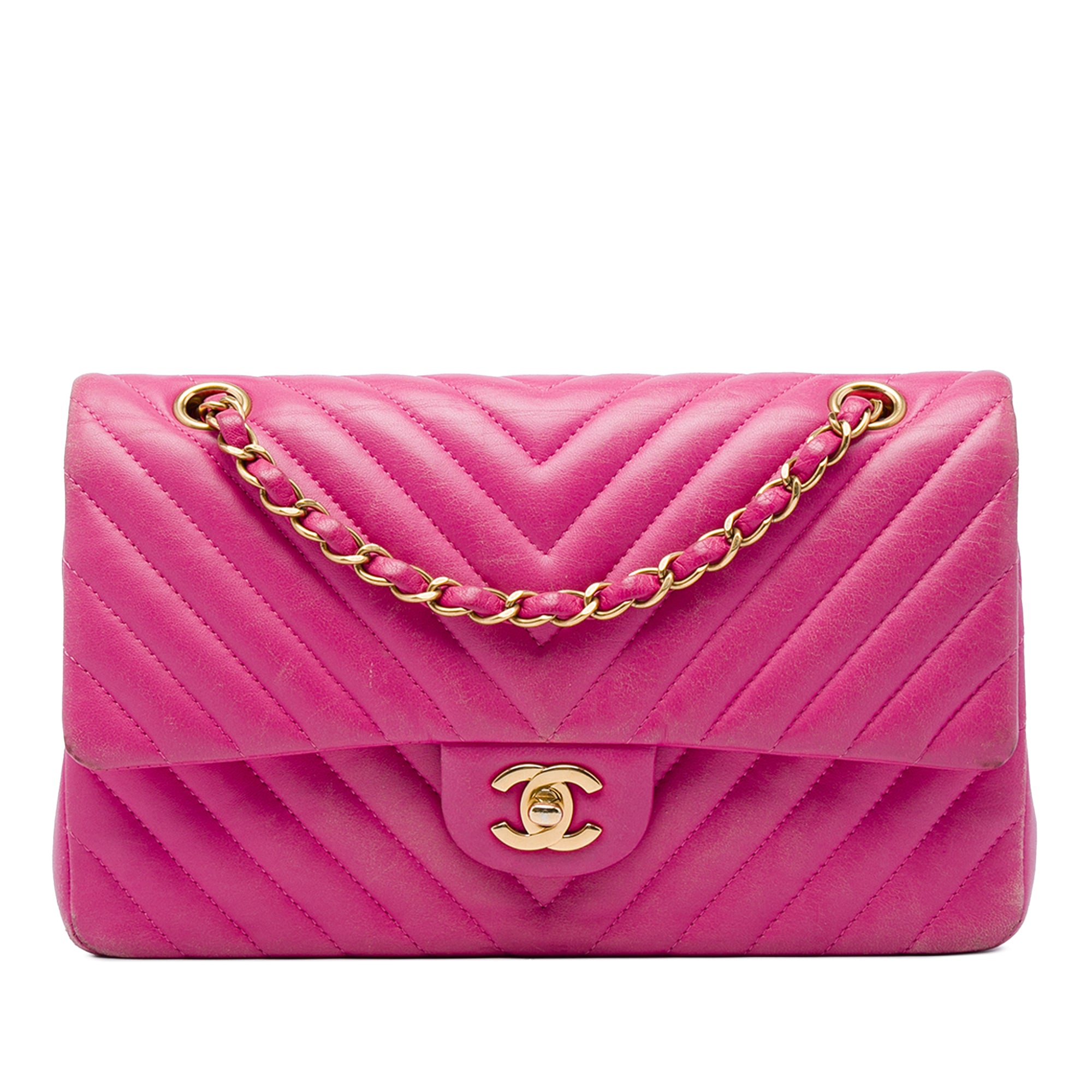 Chanel Medium Classic Chevron Lambskin Double Flap - image 1