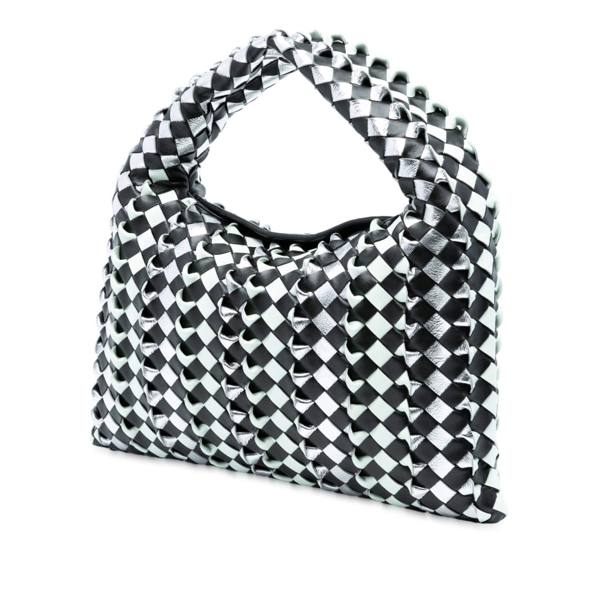 Bottega Veneta Small Bicolor Calfskin Intrecciato Hop Hobo - image 2