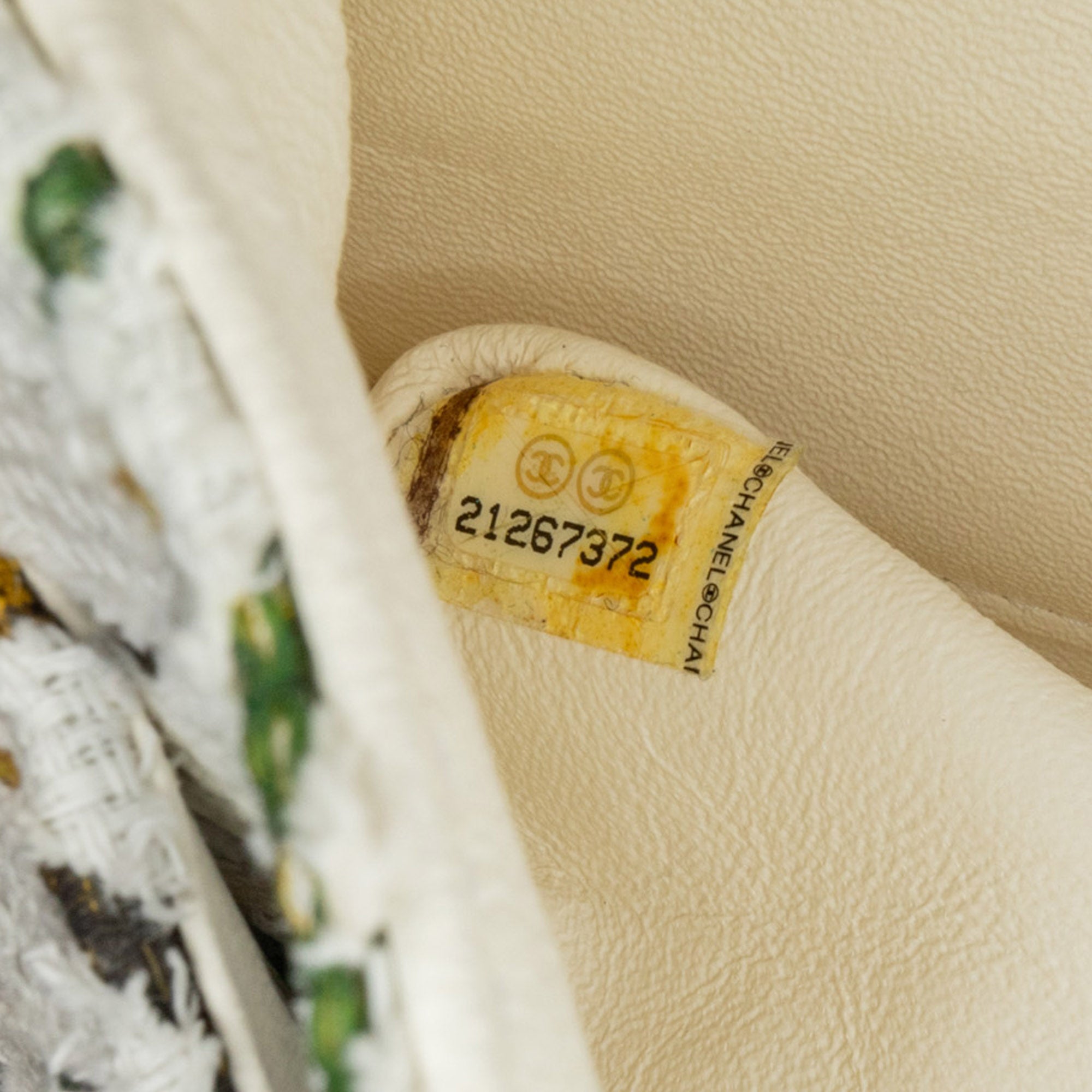 Chanel Medium Classic Chevron Tweed Floral Double Flap - image 10
