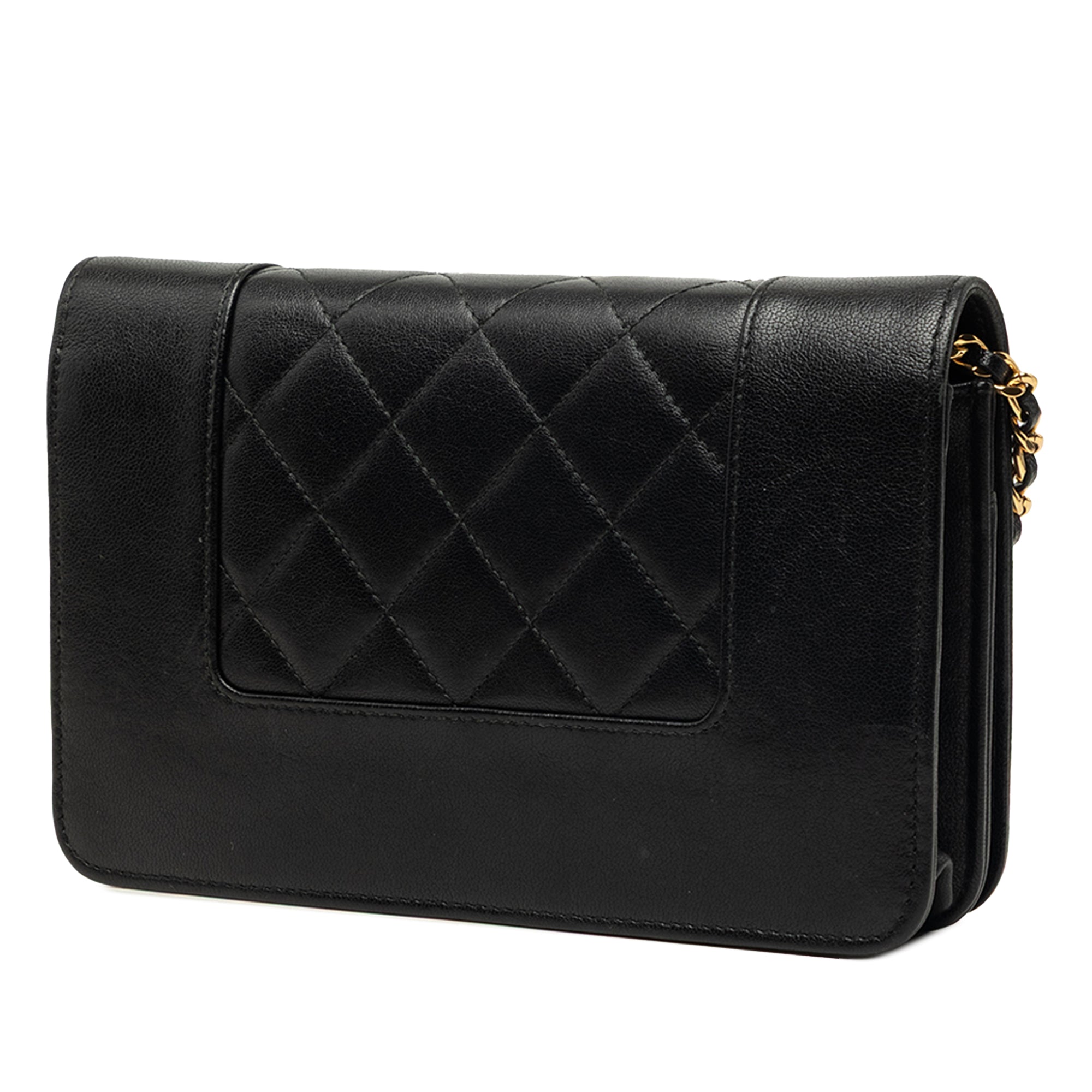 Chanel Quilted Lambskin Mademoiselle Wallet on Chain - image 2