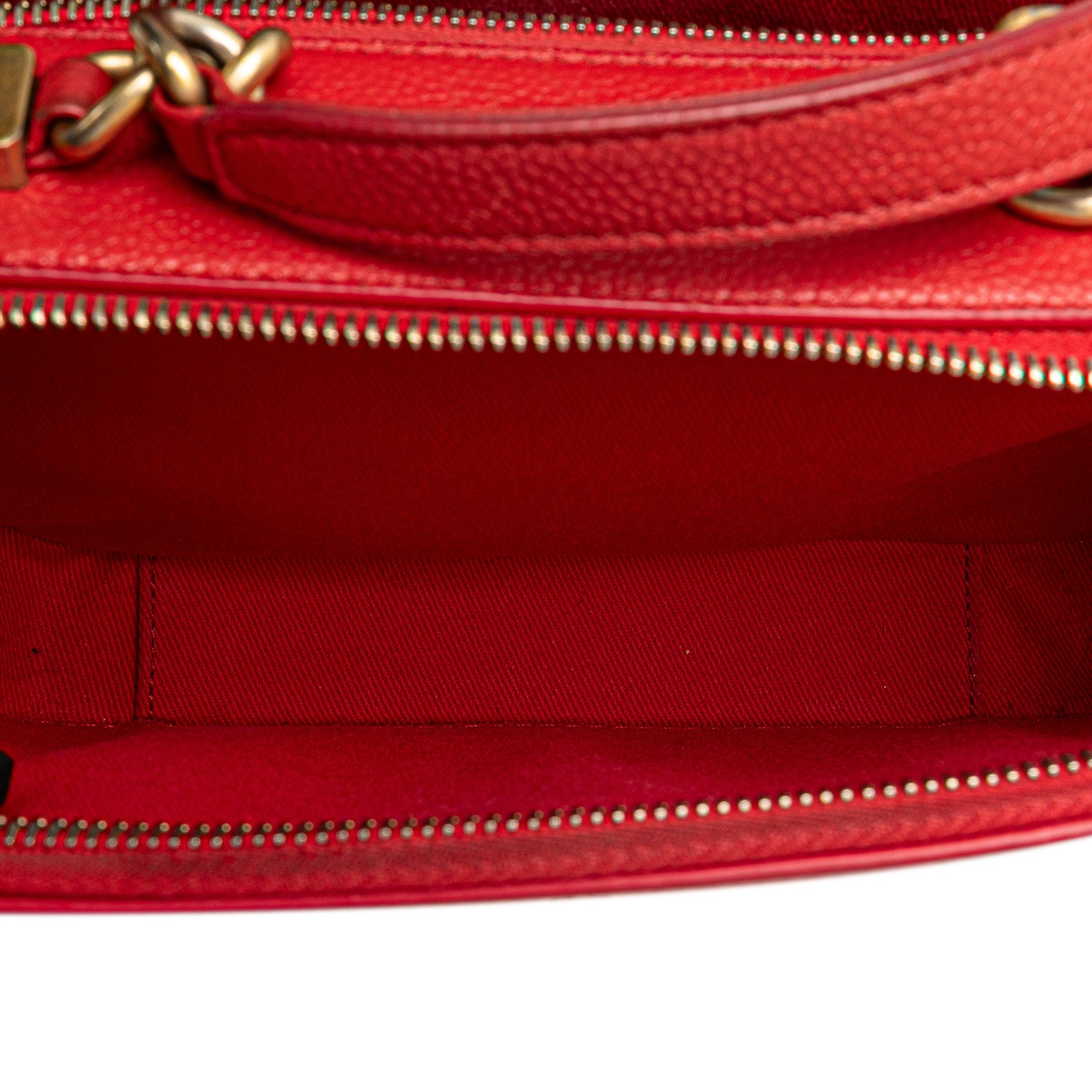 Chanel Small CC Quilted Caviar Top Handle Camera Bag - image 4