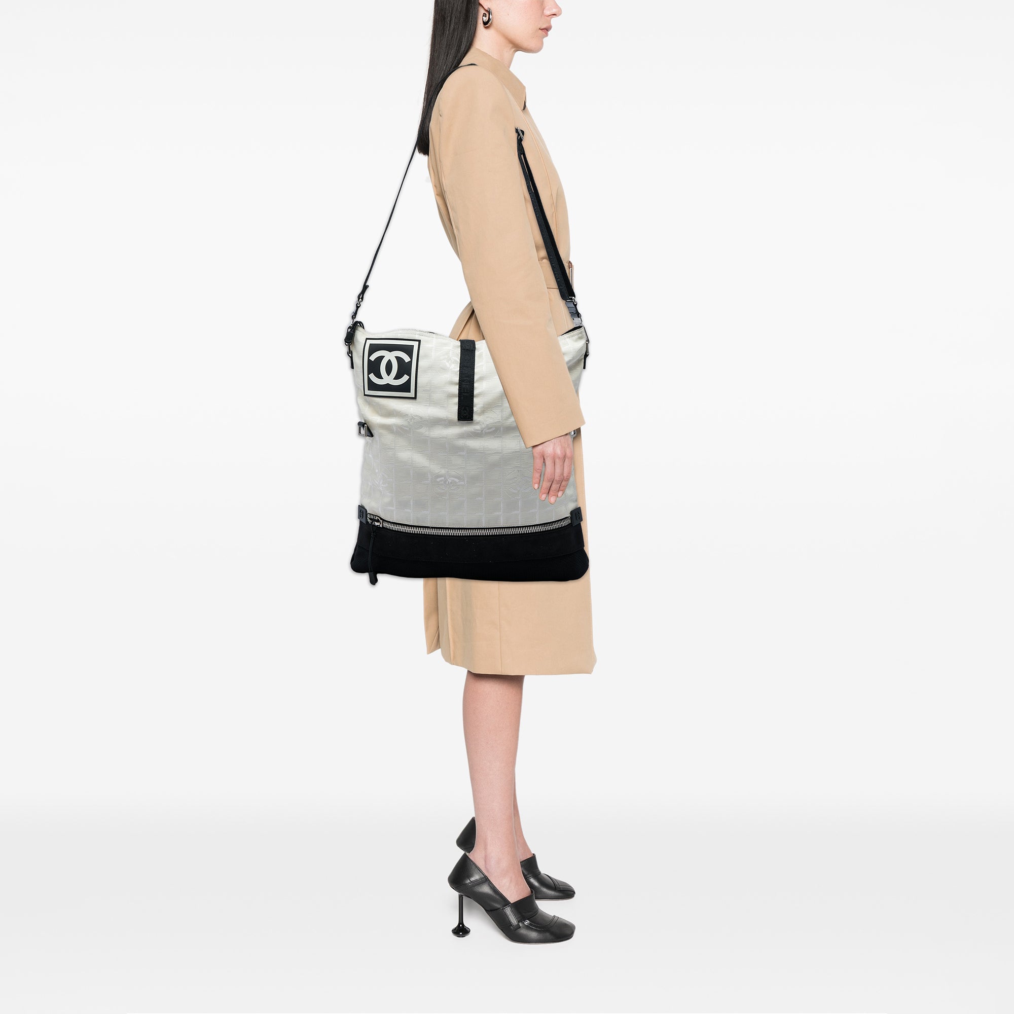 Chanel CC New Travel Line Sports Bicolor Nylon Crossbody - image 5