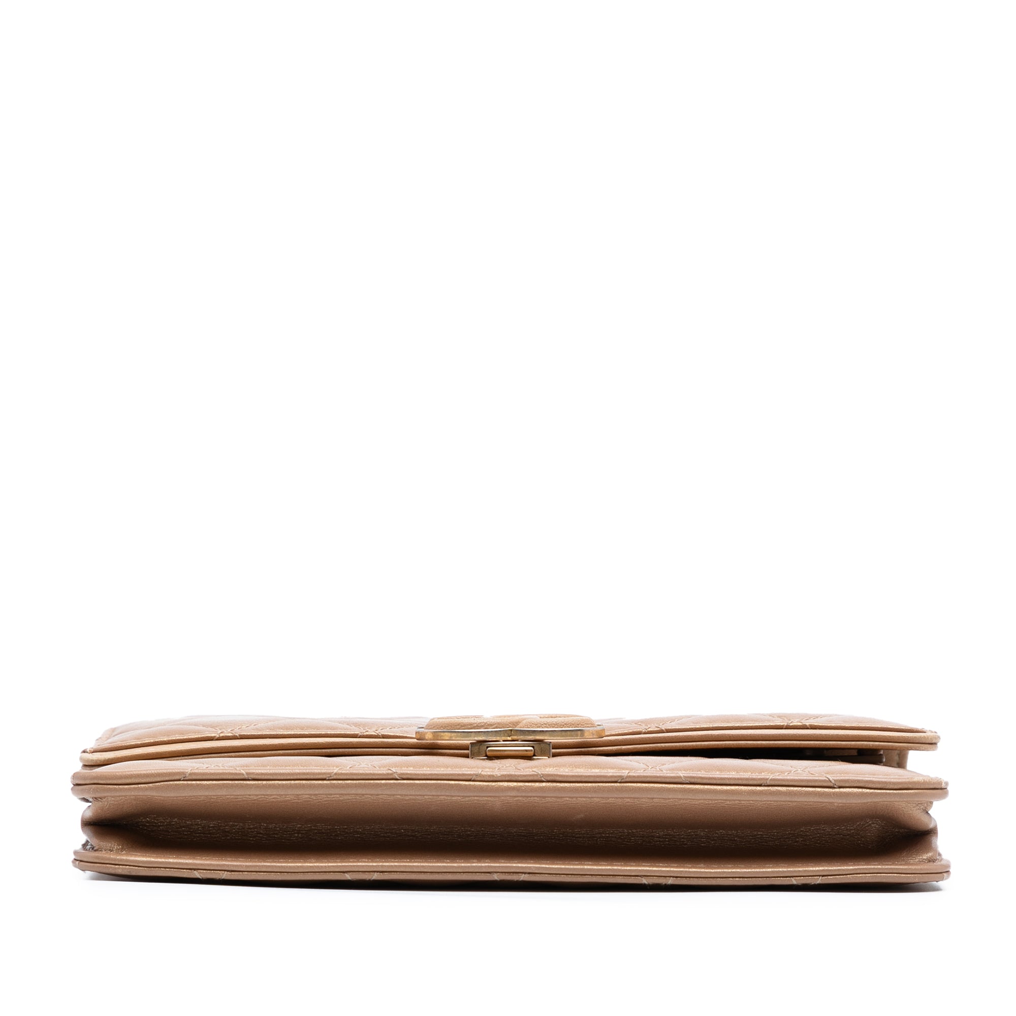 Chanel CC Quilted Metallic Lambskin Chic Wallet on Chain - image 3