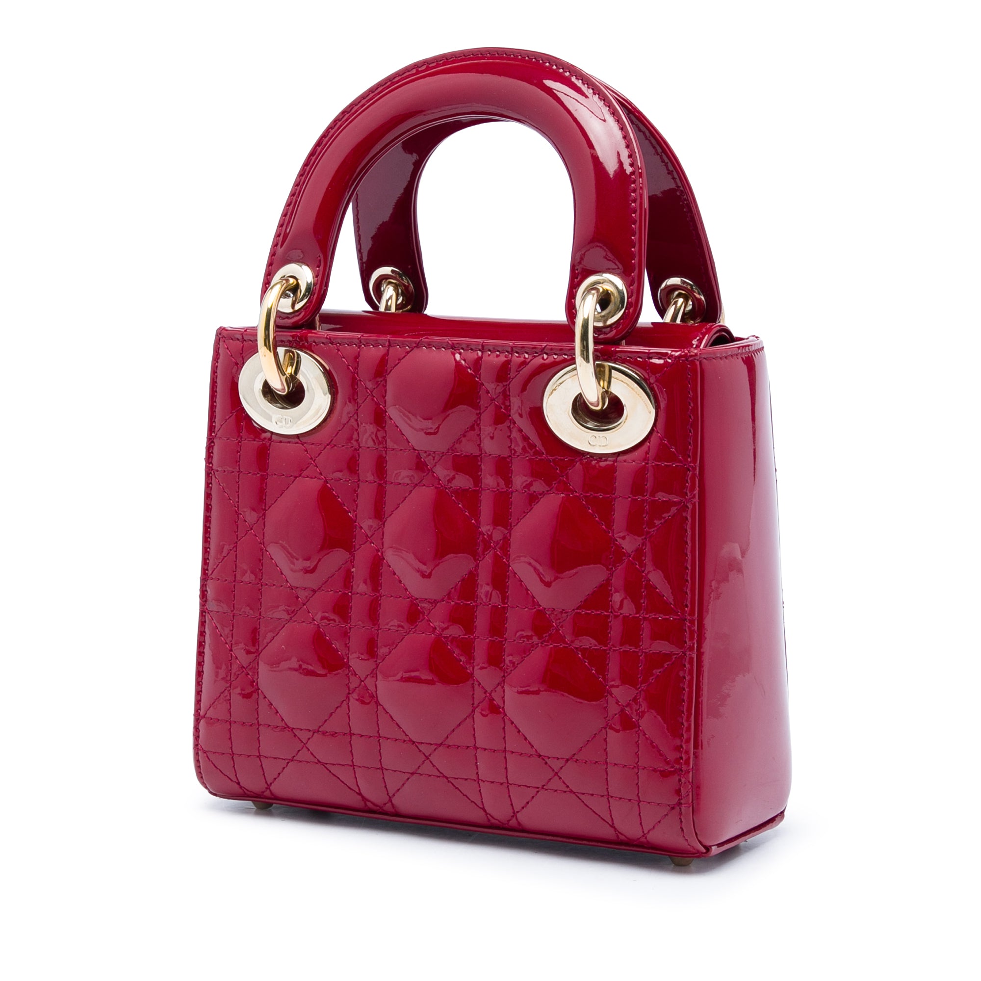 Dior Mini Patent Cannage Lady Dior - image 2