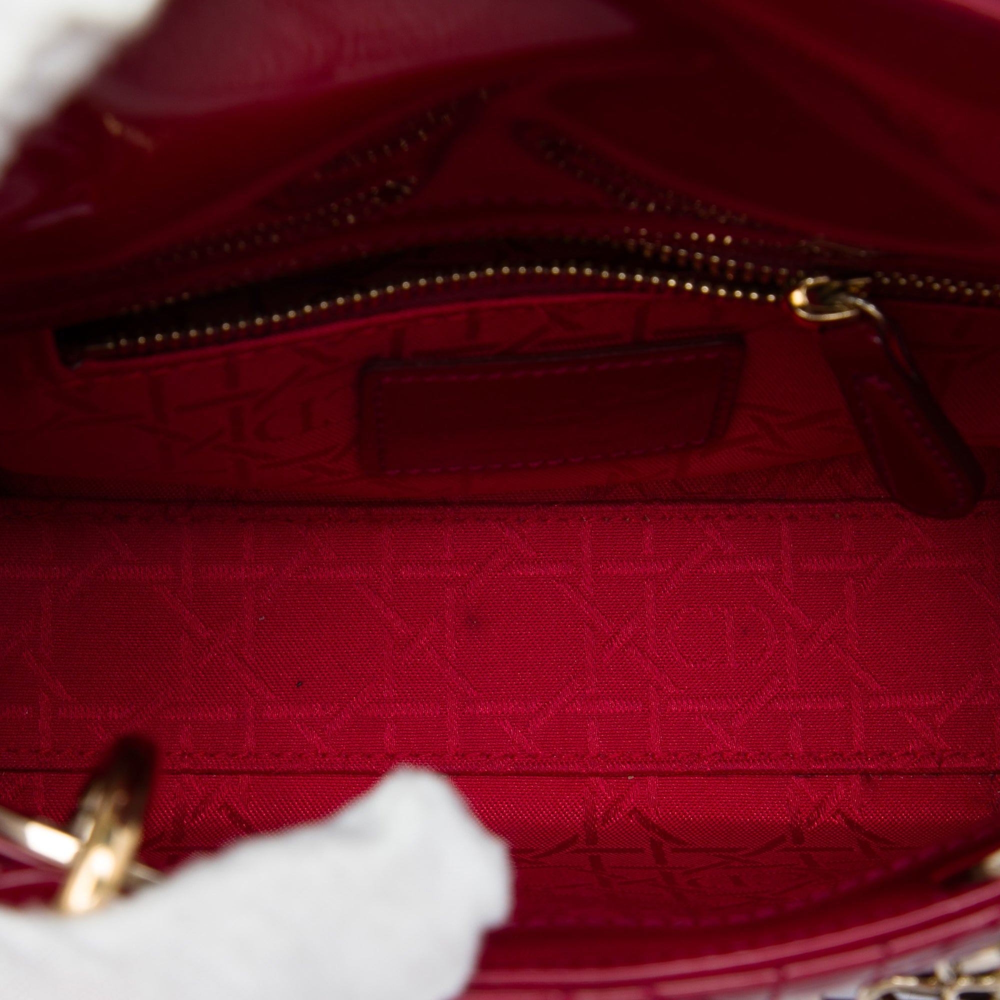 Dior Mini Patent Cannage Lady Dior - image 4