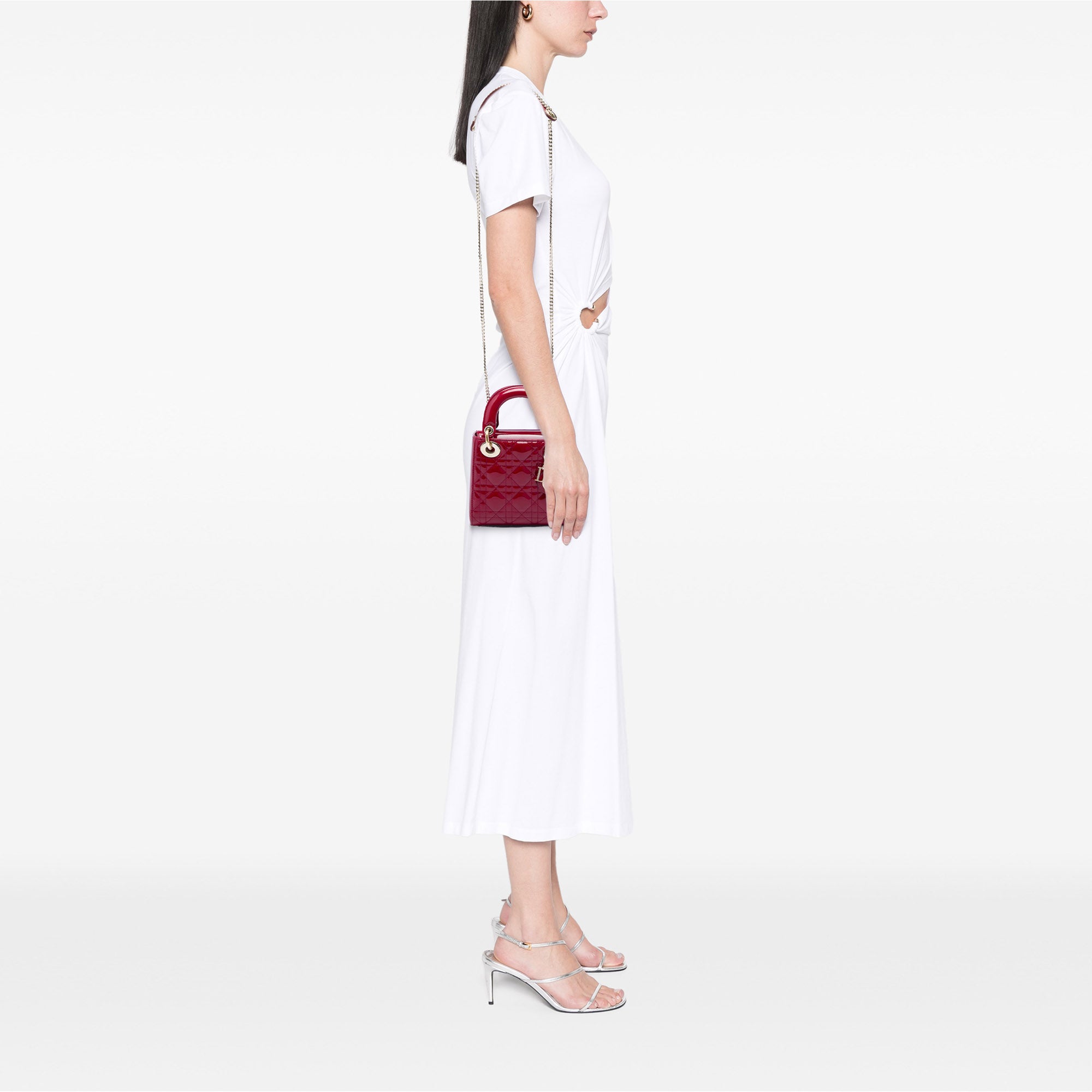Dior Mini Patent Cannage Lady Dior - image 5