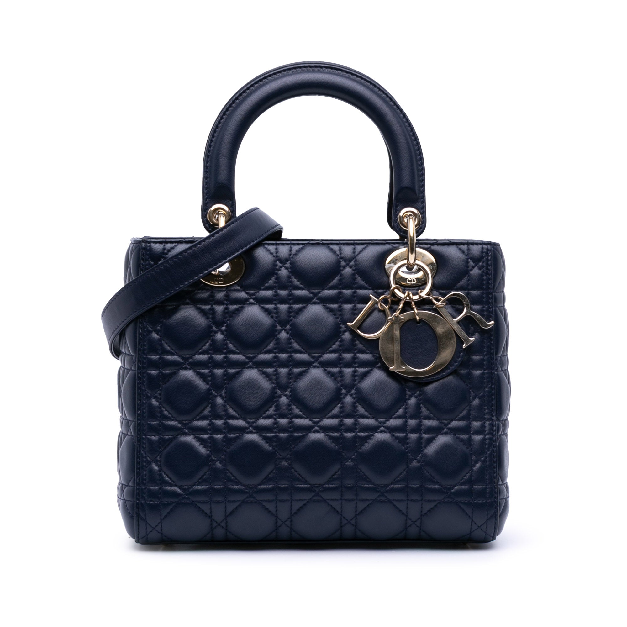Dior Medium Lambskin Cannage Lady Dior - image 1