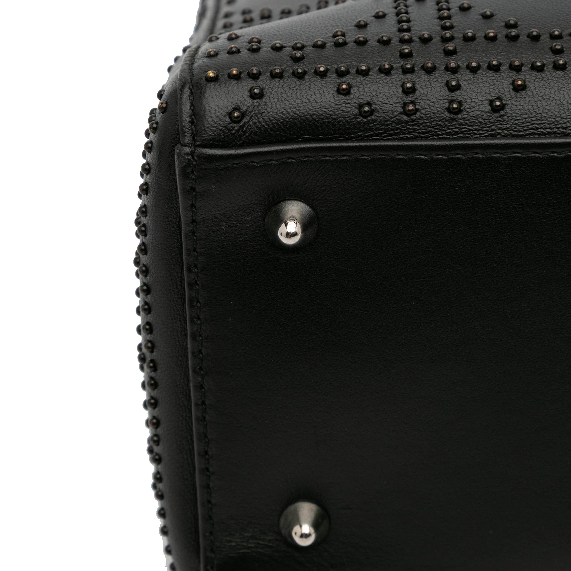 Dior Medium Calfskin Cannage Studded Lady Dior - image 10