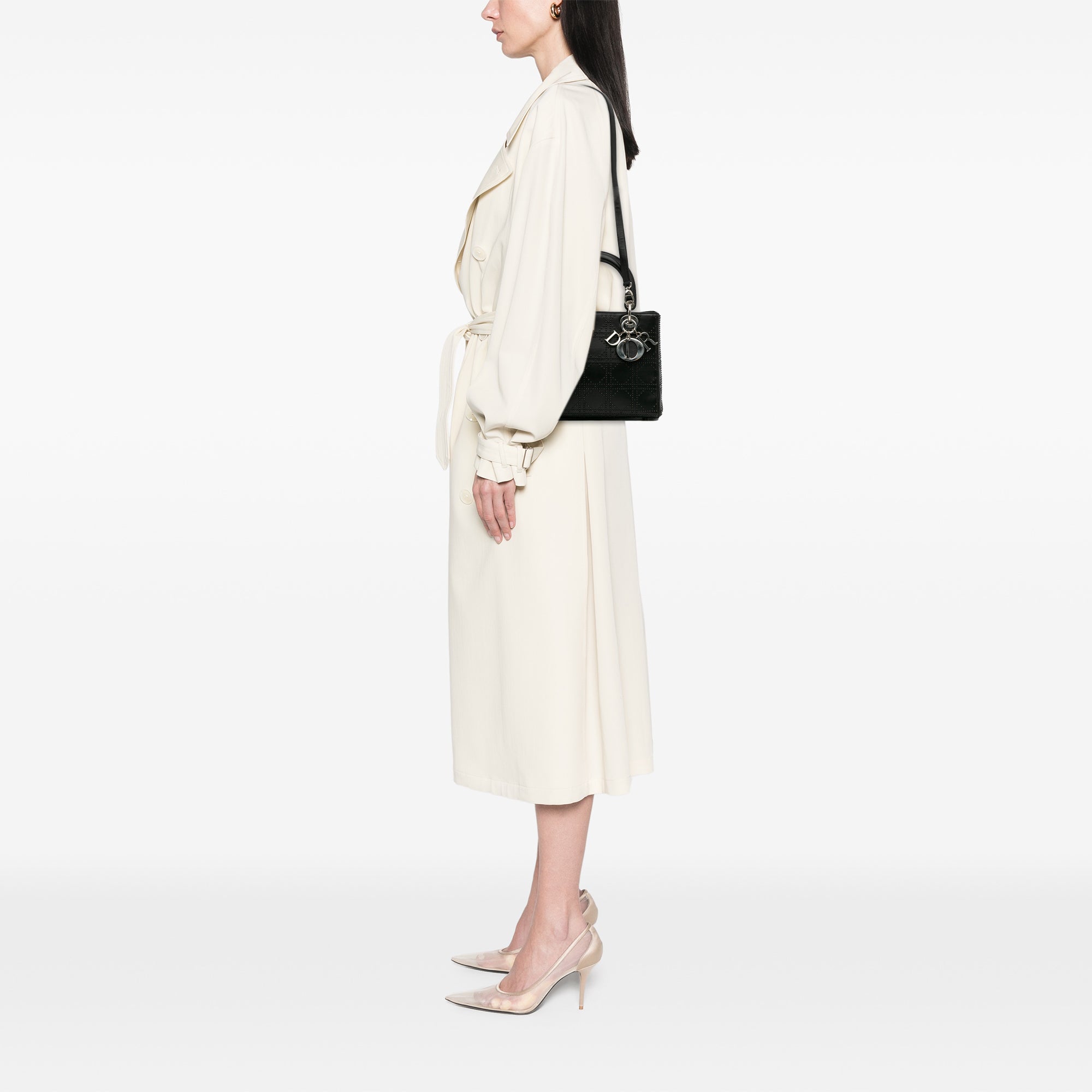 Dior Medium Calfskin Cannage Studded Lady Dior - image 11