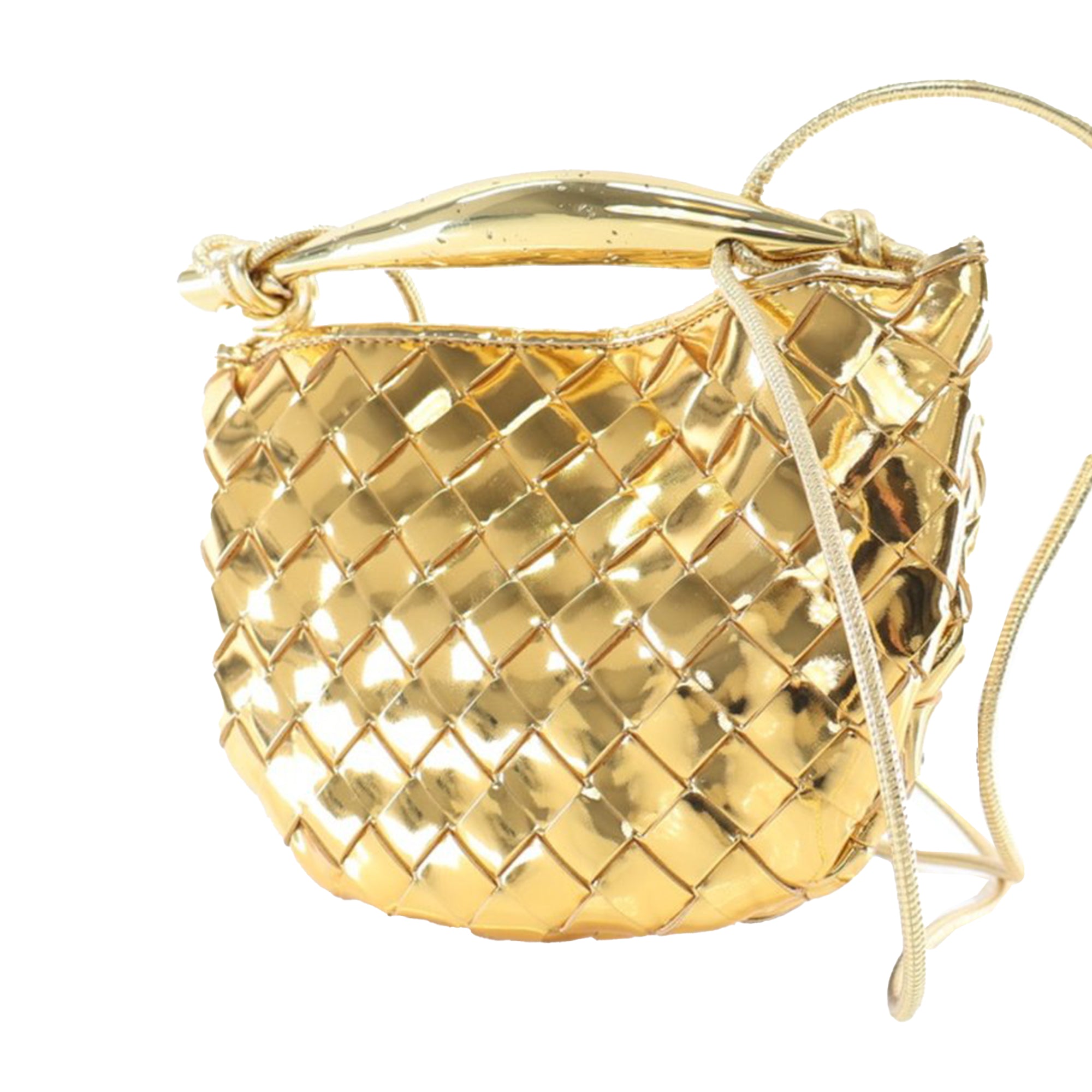 Bottega Veneta Baby Metallic Lambskin Intrecciato Sardine - image 3