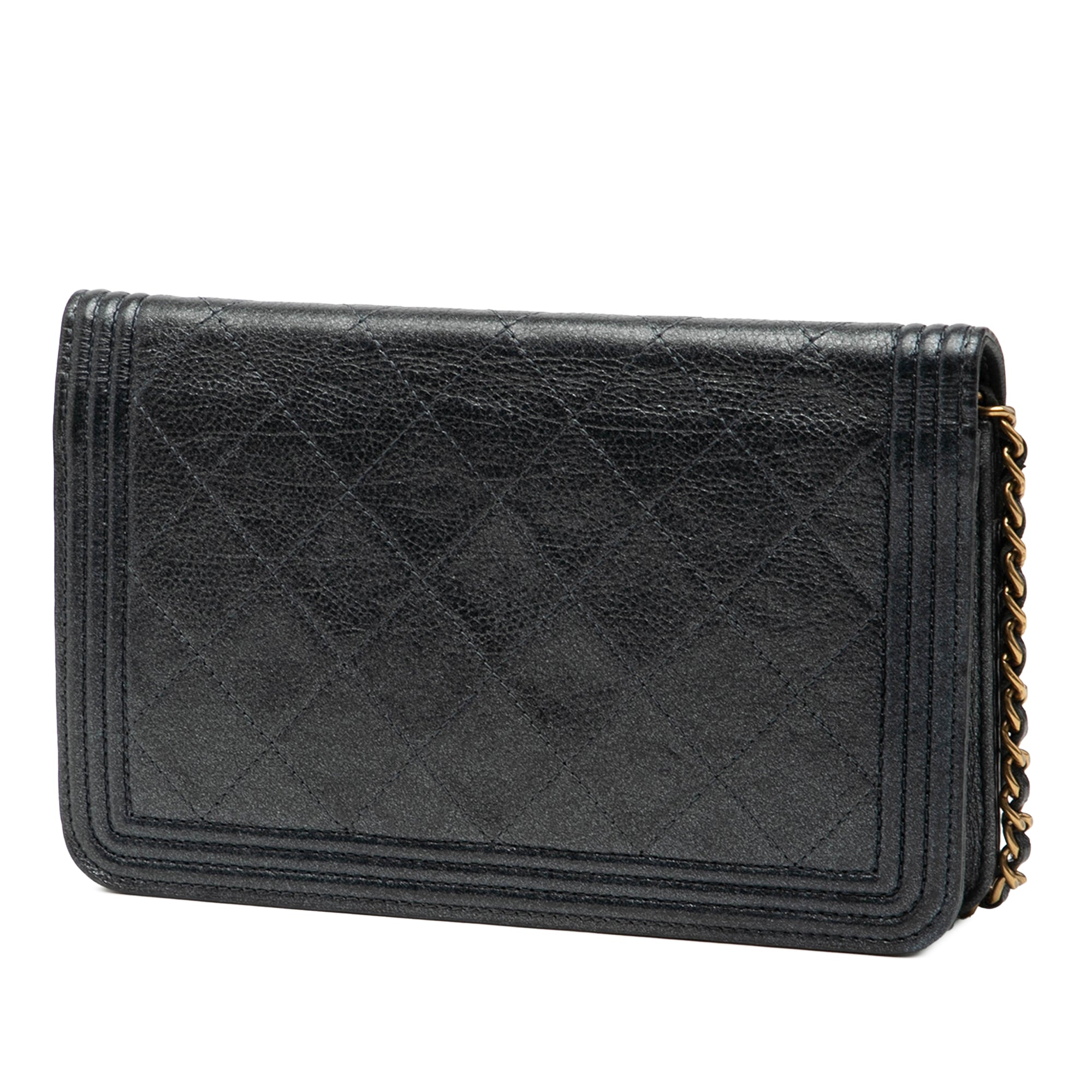 Chanel Quilted Calfskin Boy Wallet on Chain - image 2