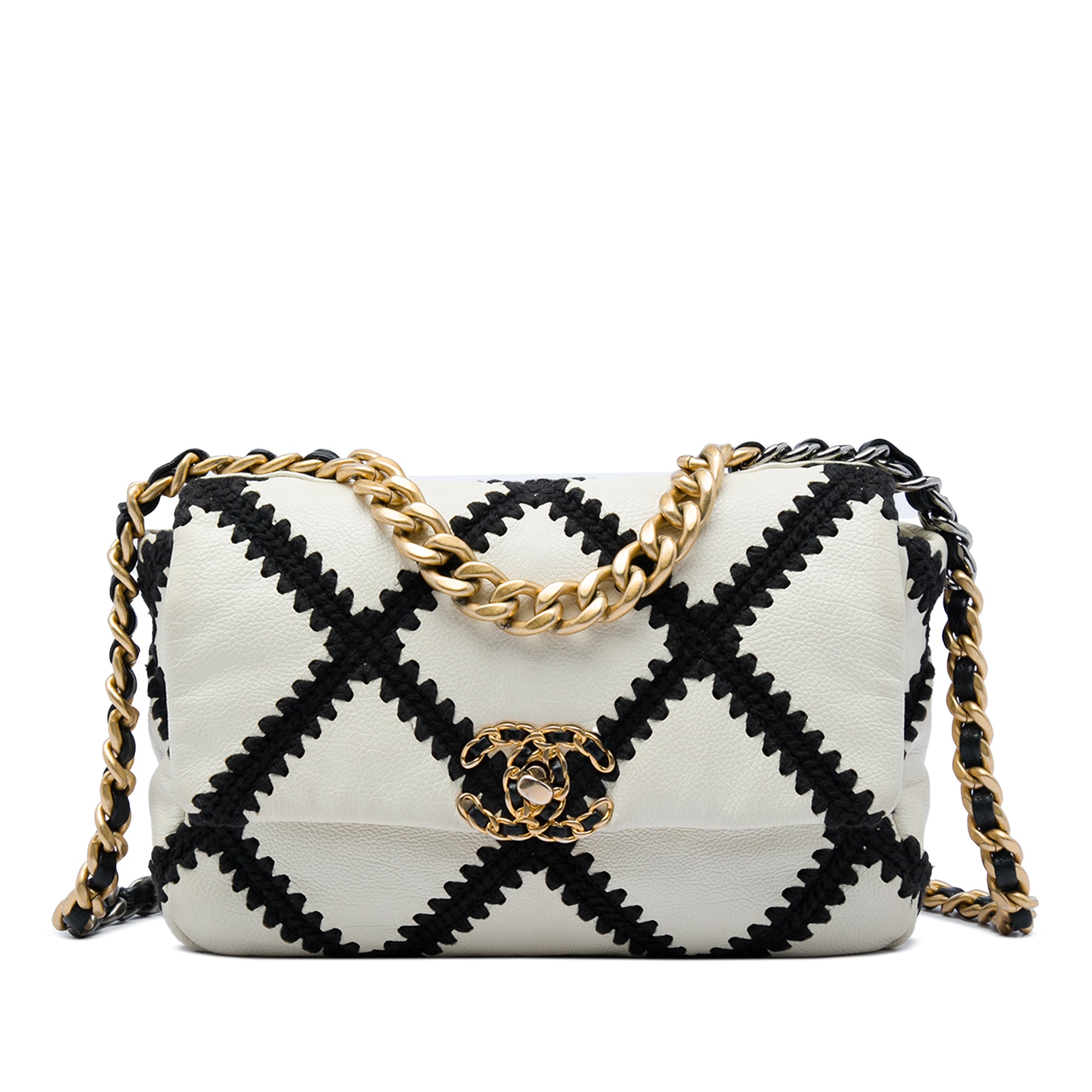 Chanel Medium Crochet Calfskin 19 Flap - image 1