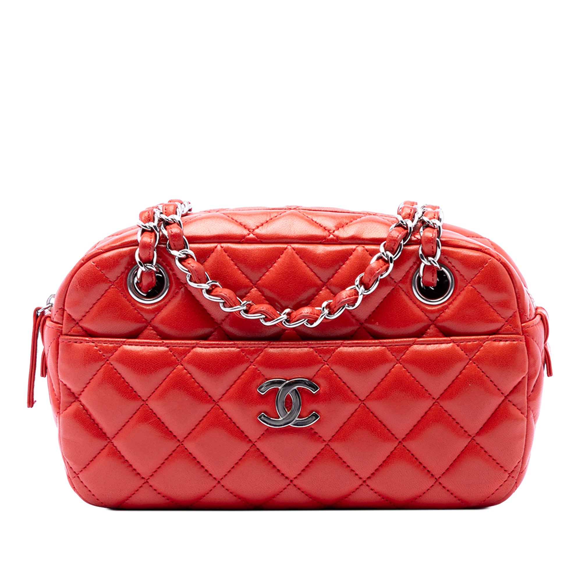 Chanel Quilted Lambskin Camera Bag - image 1