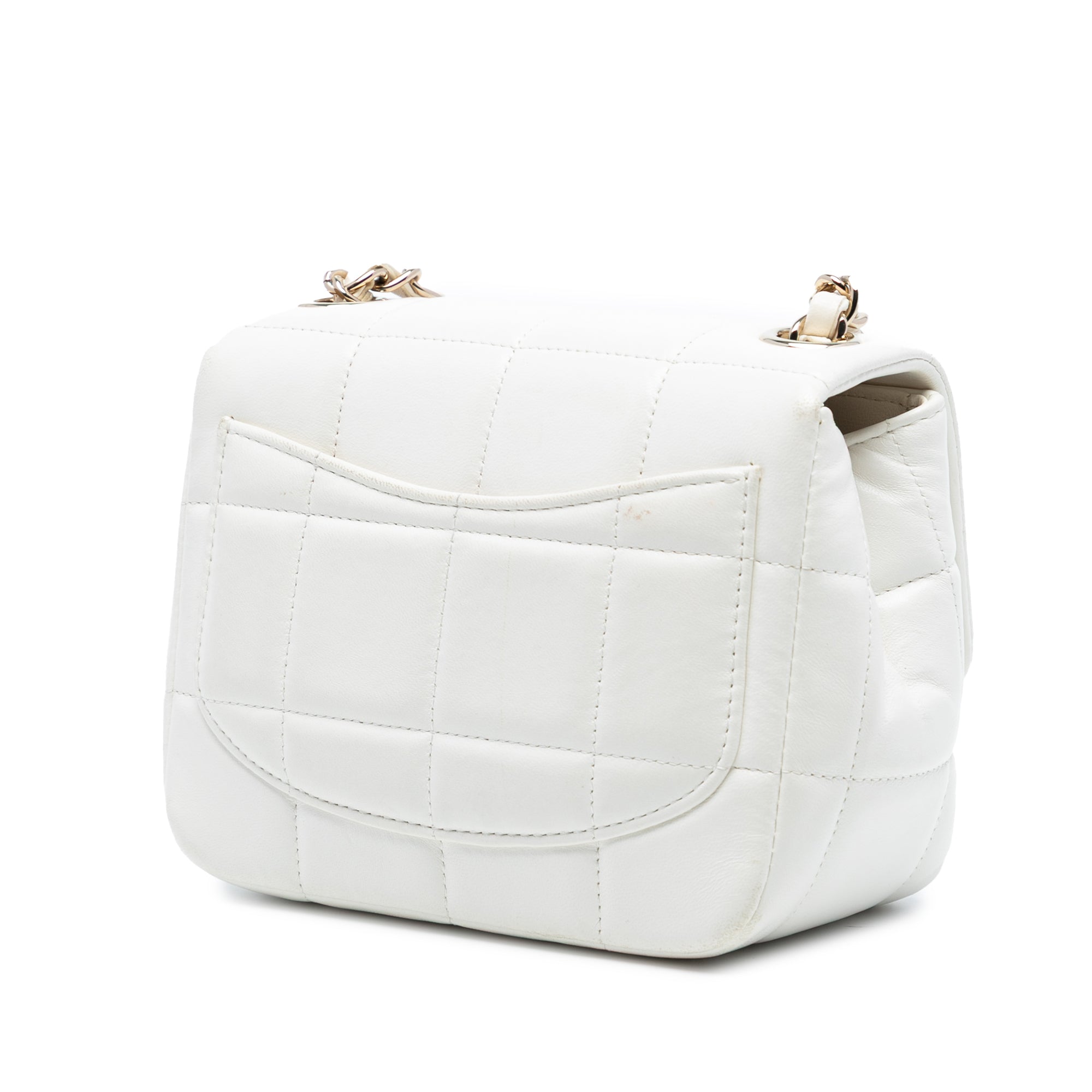 Chanel Mini Quilted Lambskin Resin Crystal Square Monacoco Flap - image 2