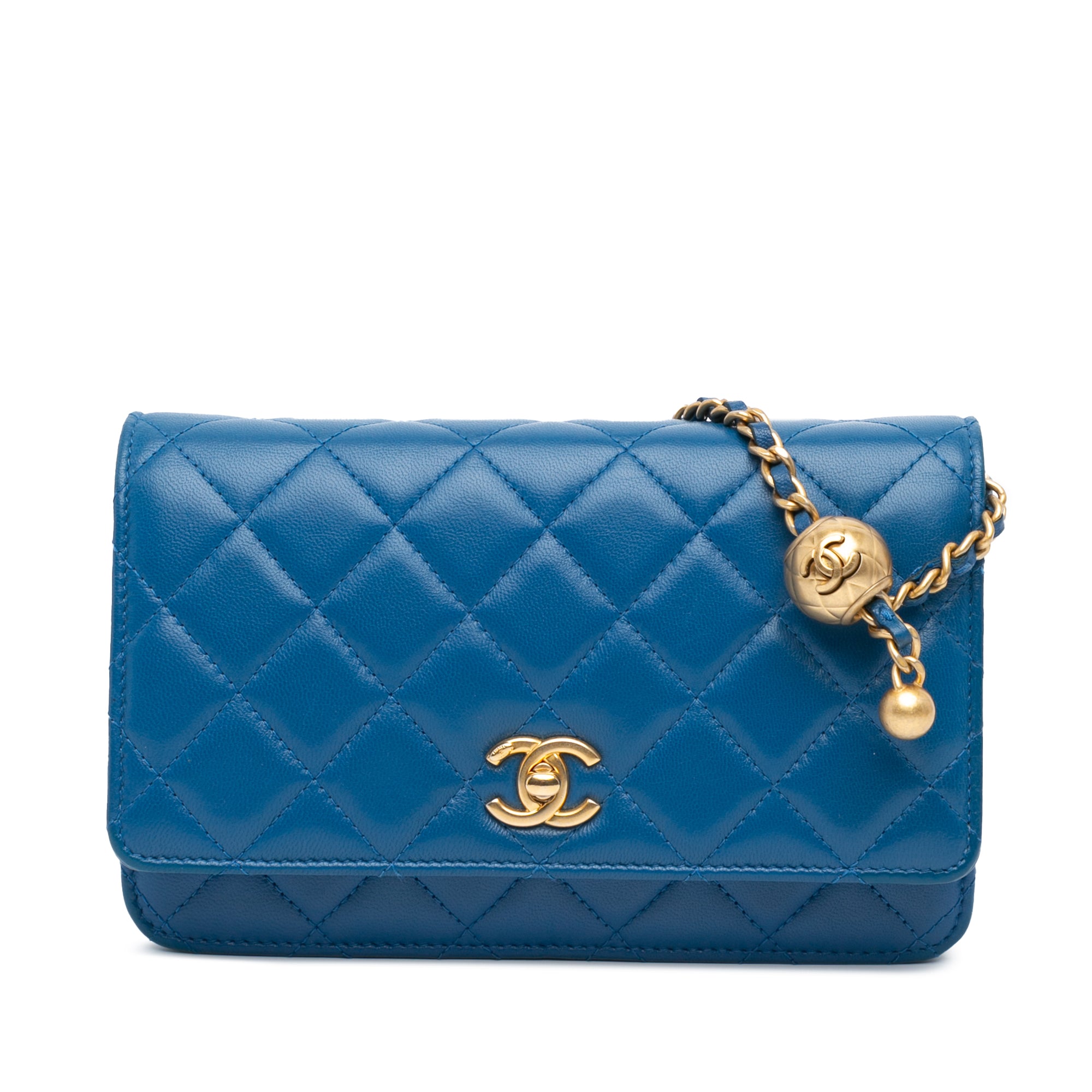 Chanel Lambskin Pearl Crush Wallet On Chain - image 1