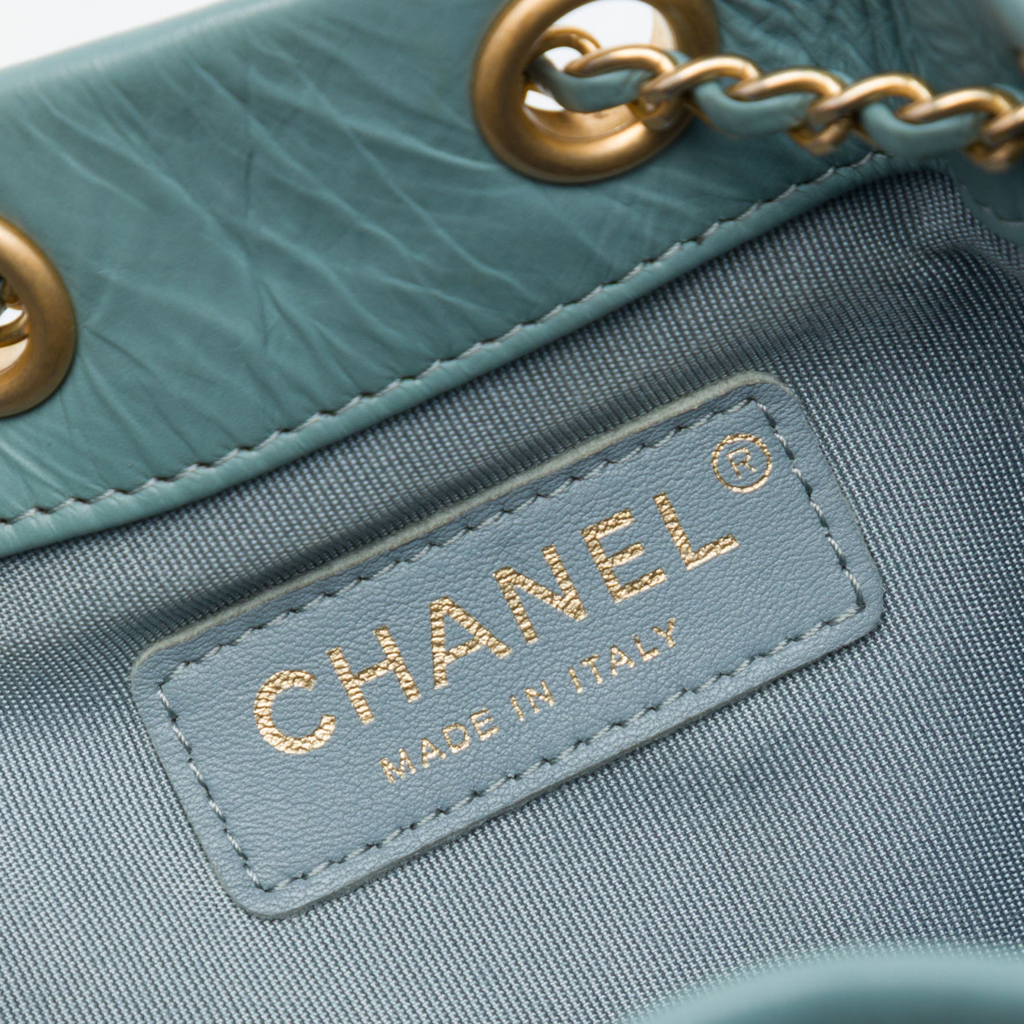 Chanel Small Crumpled Calfskin Coco Pleats Drawstring Bucket Bag - image 5