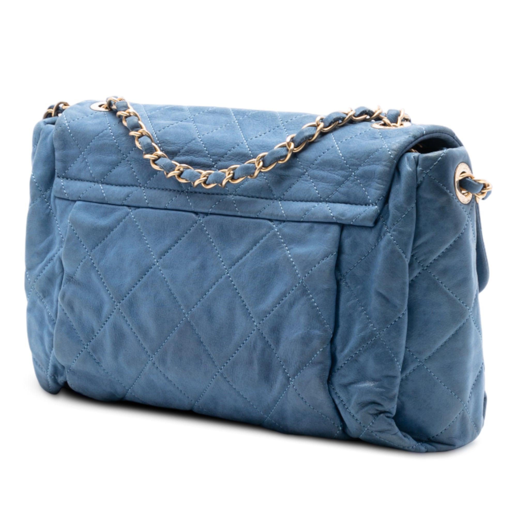Chanel Large Quilted Iridescent Calfskin Chic Quilt Flap - image 2