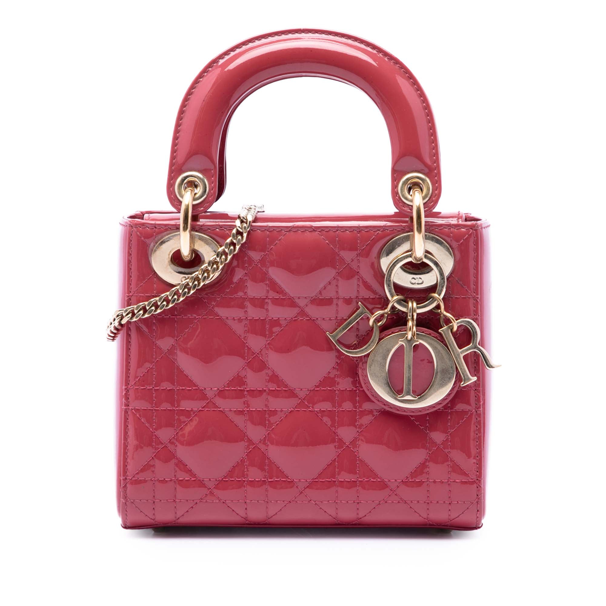 Dior Mini Patent Cannage Lady Dior - image 1