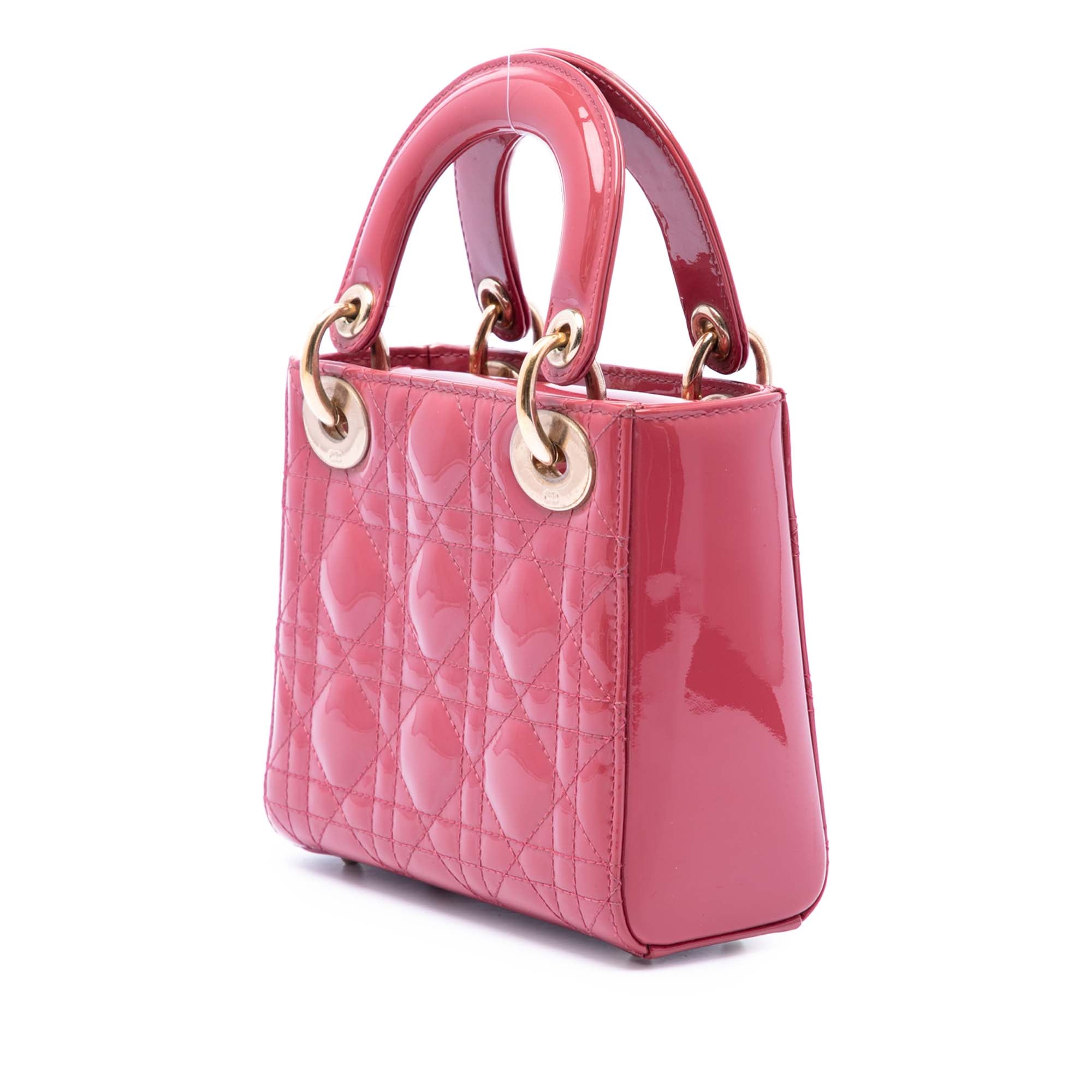 Dior Mini Patent Cannage Lady Dior - image 2