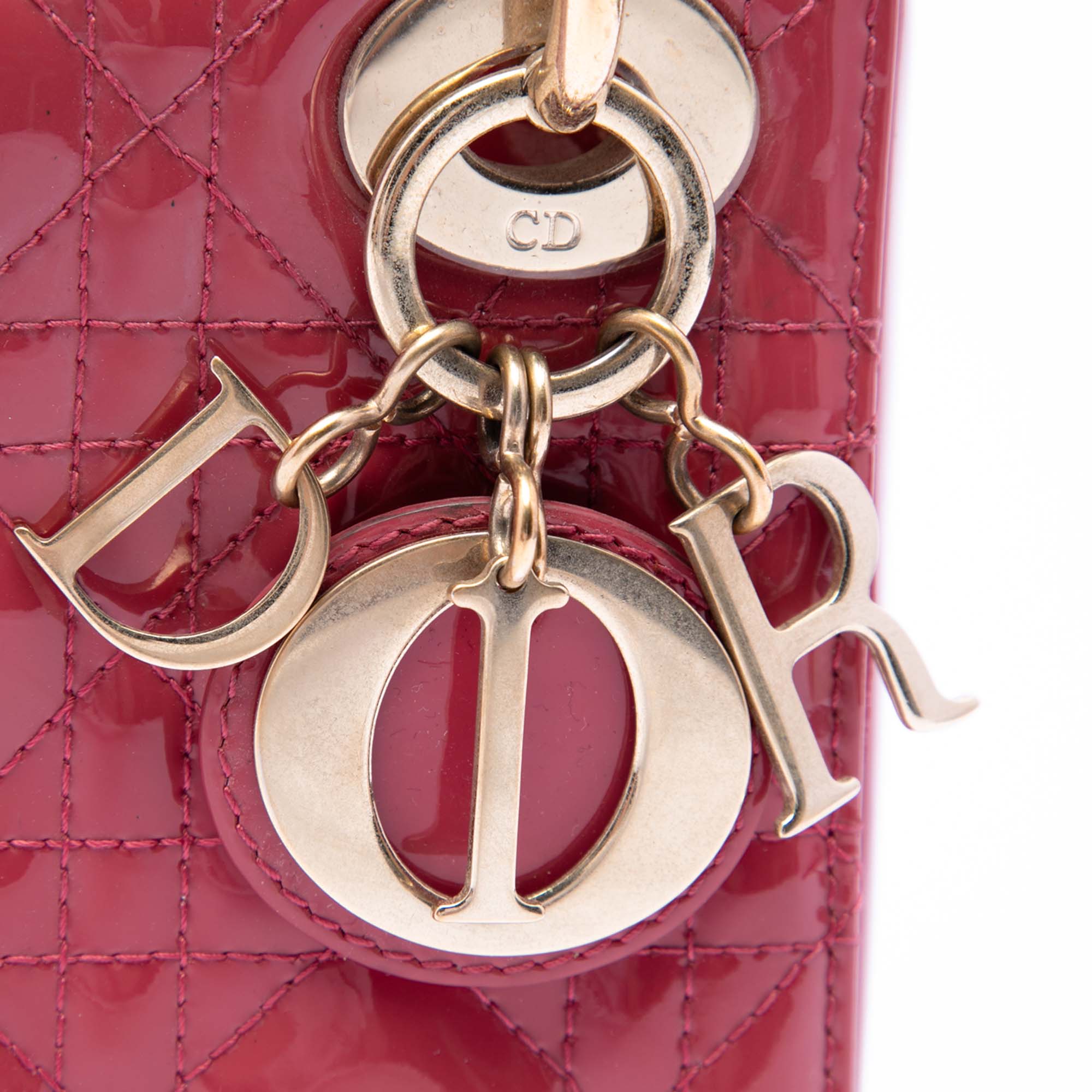 Dior Mini Patent Cannage Lady Dior - image 5
