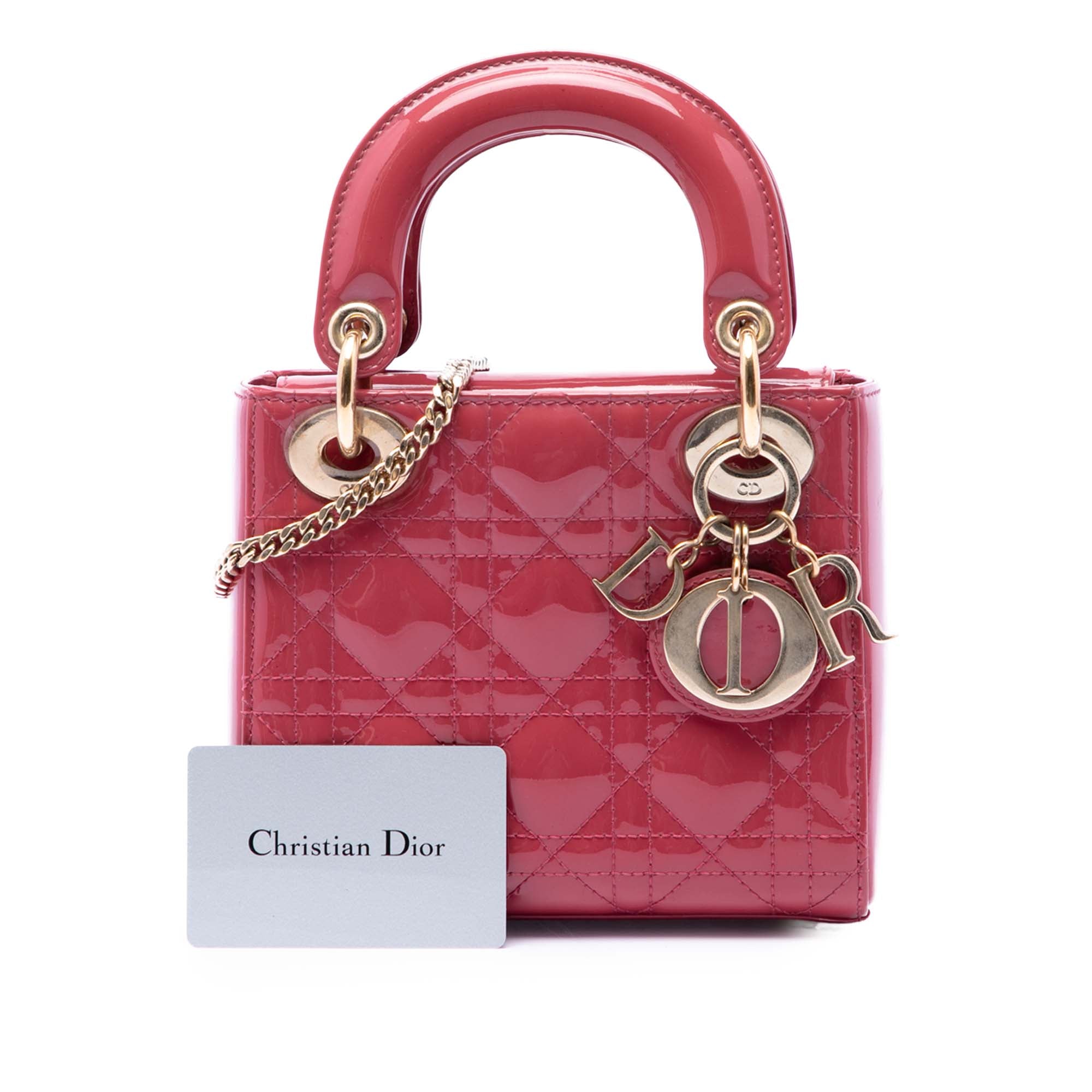 Dior Mini Patent Cannage Lady Dior - image 7