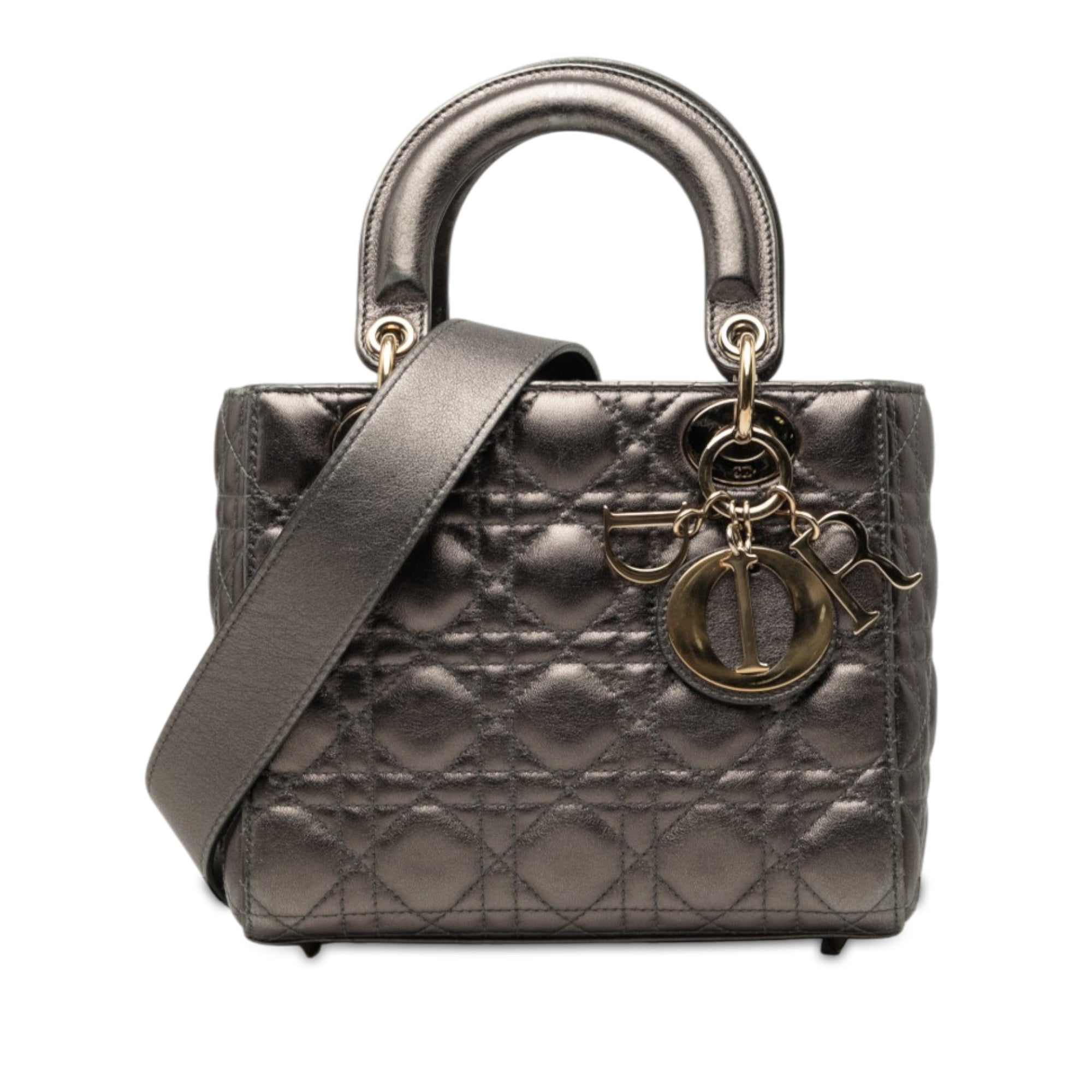 Dior Small Metallic Lambskin Cannage My ABCDior Lady Dior - image 1