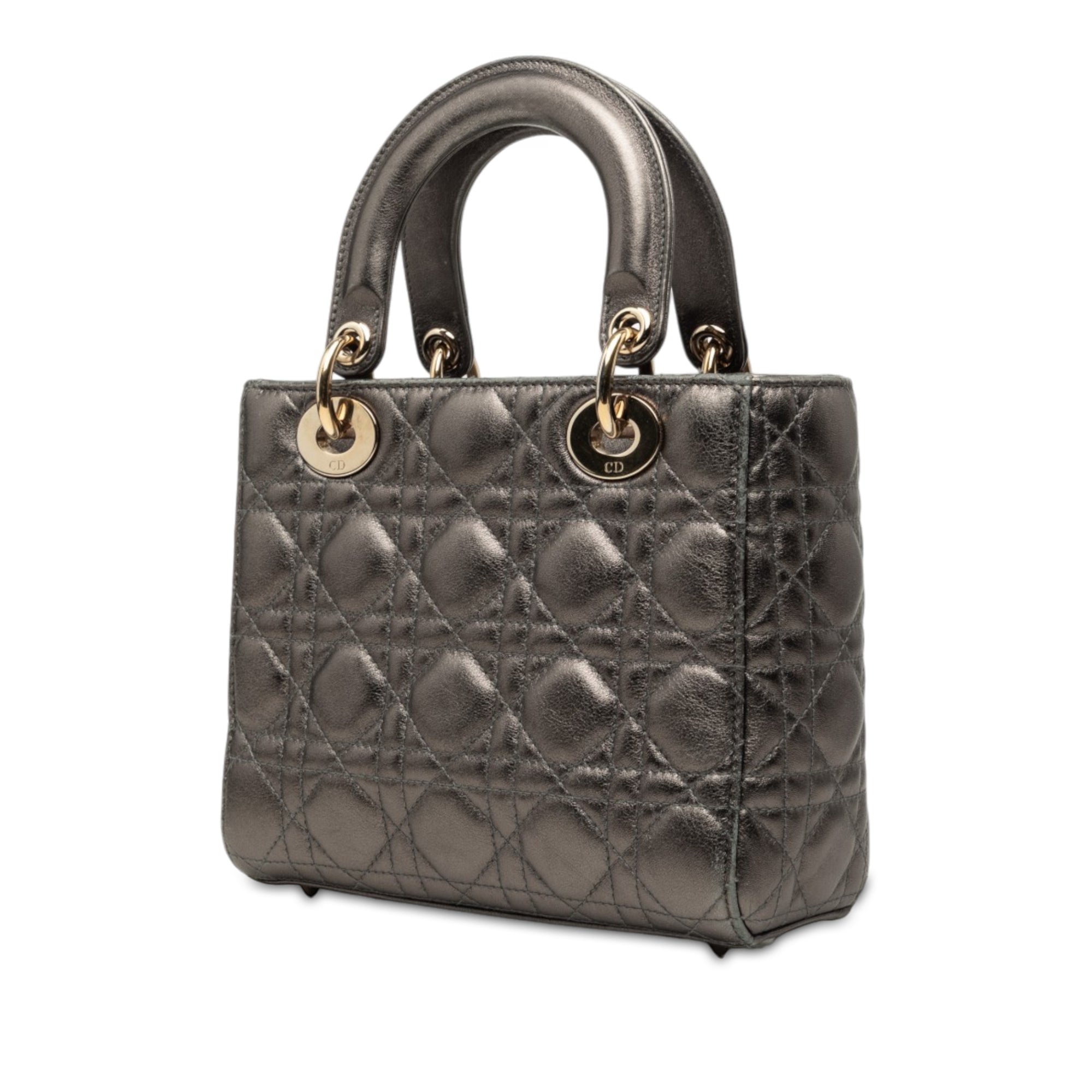 Dior Small Metallic Lambskin Cannage My ABCDior Lady Dior - image 2