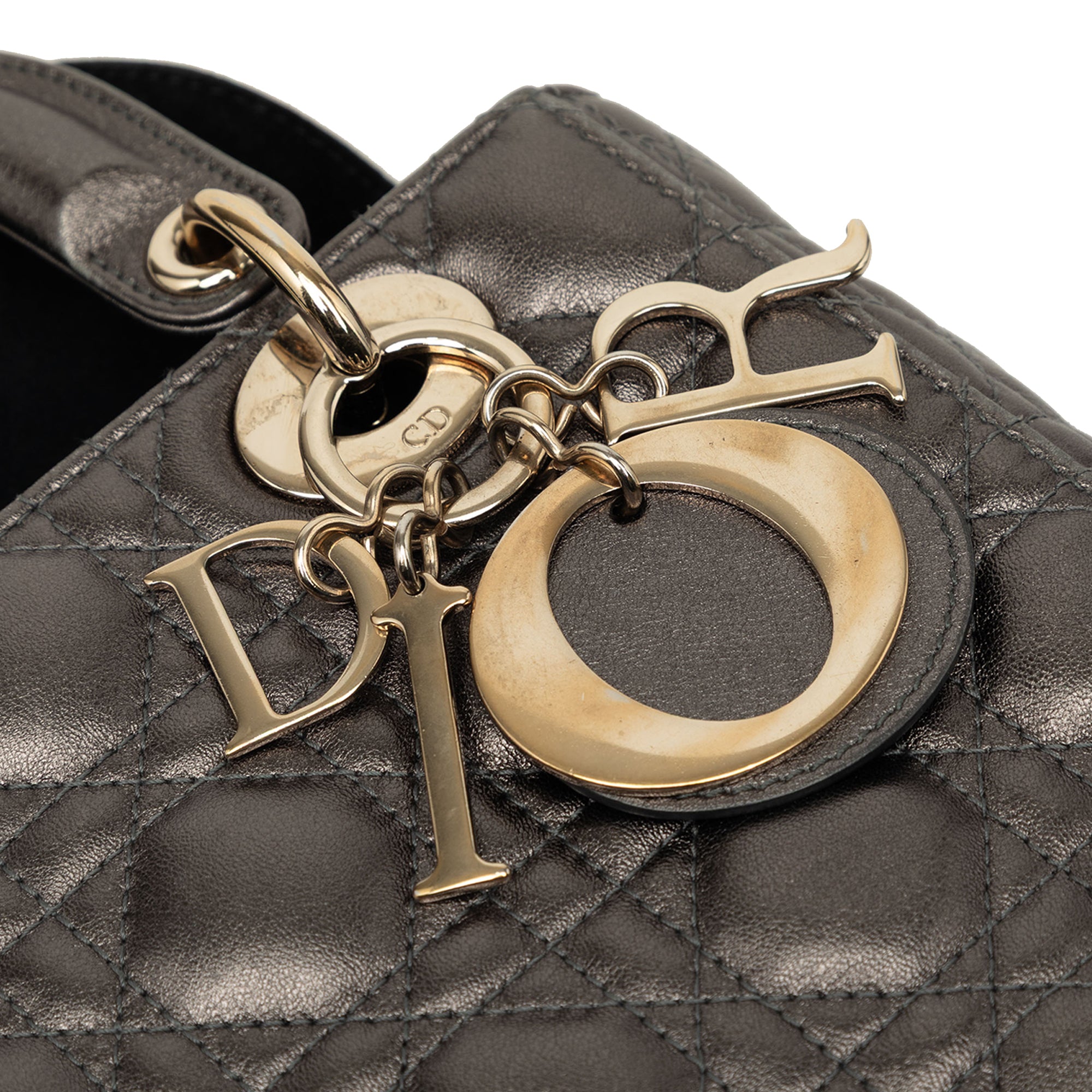 Dior Small Metallic Lambskin Cannage My ABCDior Lady Dior - image 6