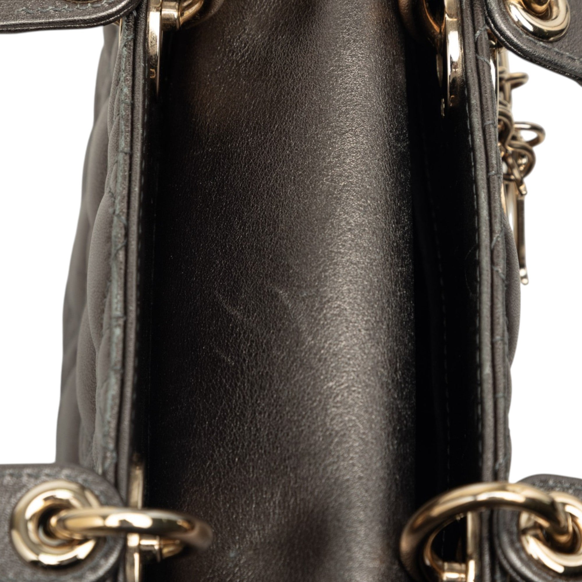 Dior Small Metallic Lambskin Cannage My ABCDior Lady Dior - image 7