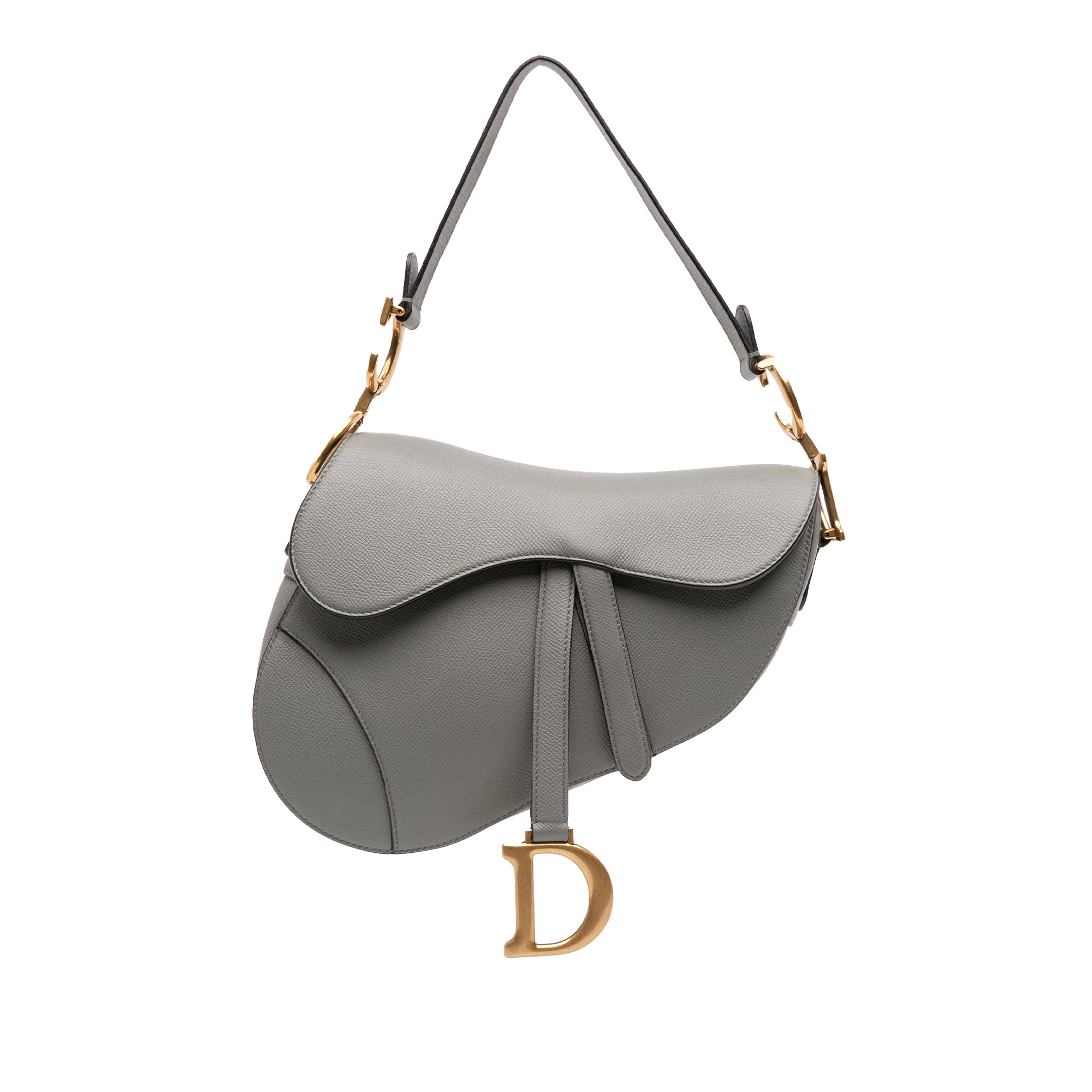 Dior Grained Calfskin Saddle Bag - image 1