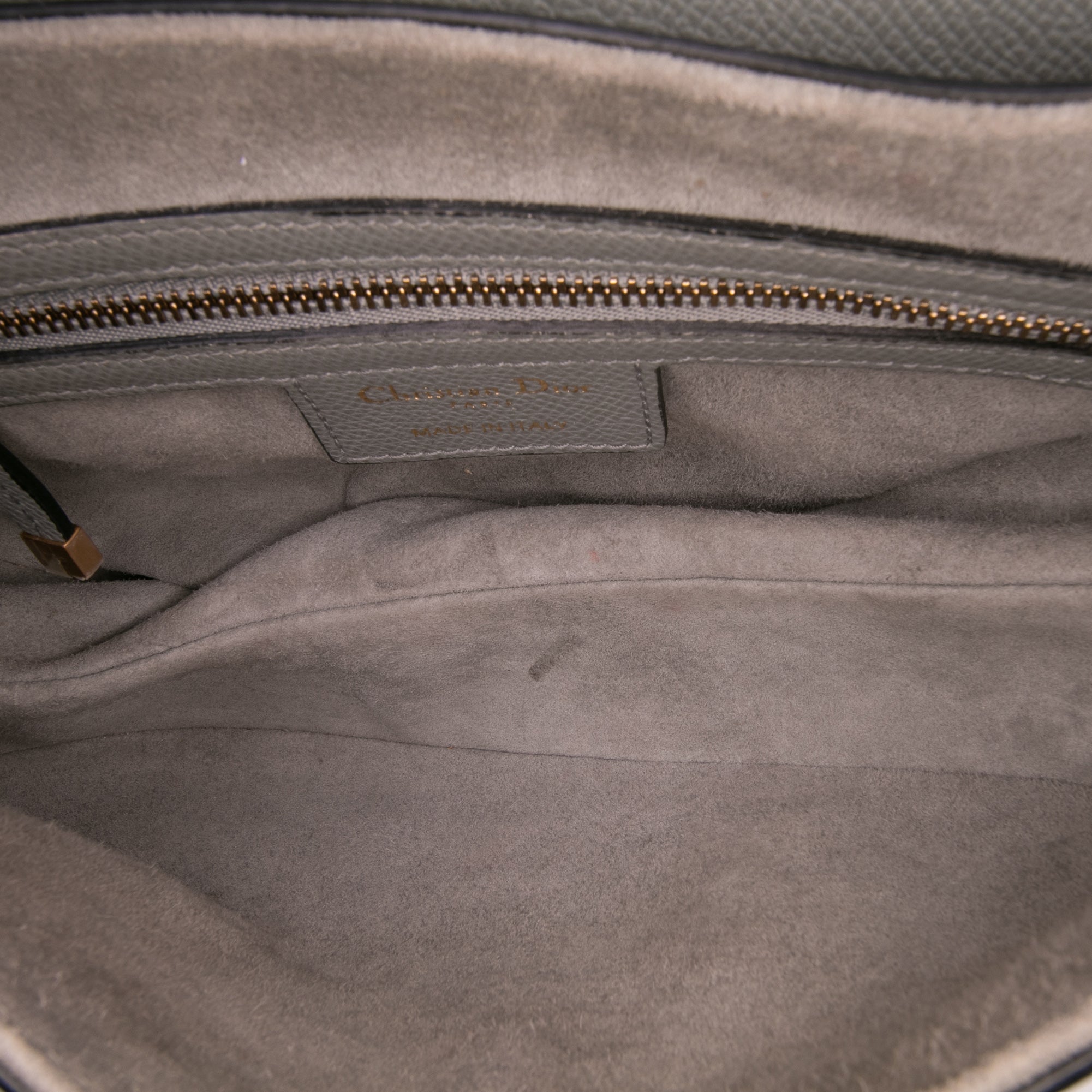 Dior Grained Calfskin Saddle Bag - image 4