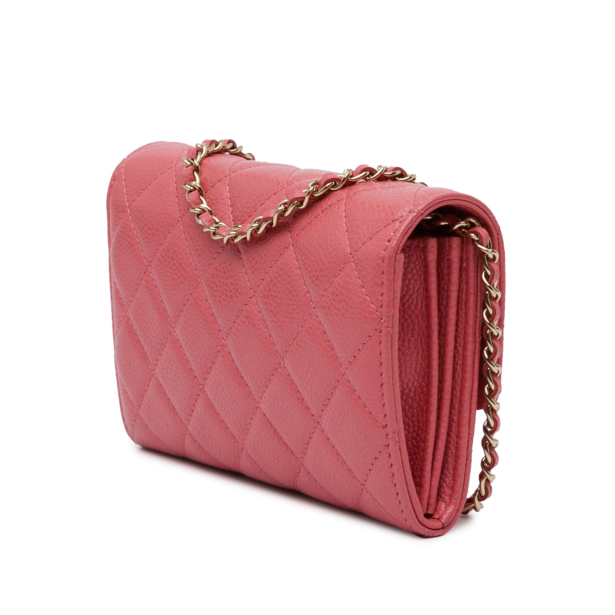 Chanel Mini Classic Caviar Flap Wallet on Chain - image 2