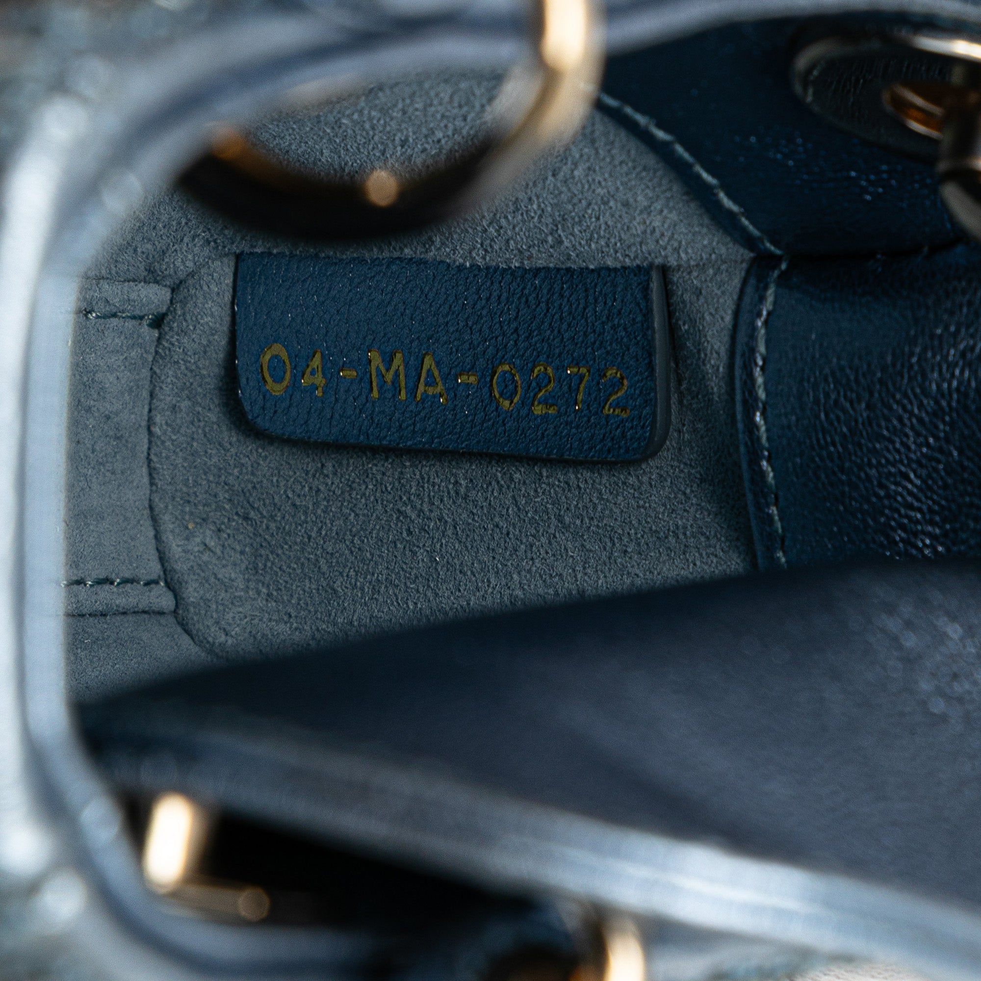 Dior Micro Metallic Calfskin Cannage Beaded Lady Dior - image 6